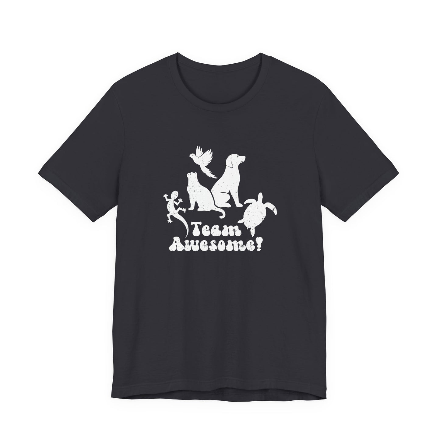 Unisex Animal Lover Lizard Cat Bird Dog Turtle Team Awesome T-Shirt