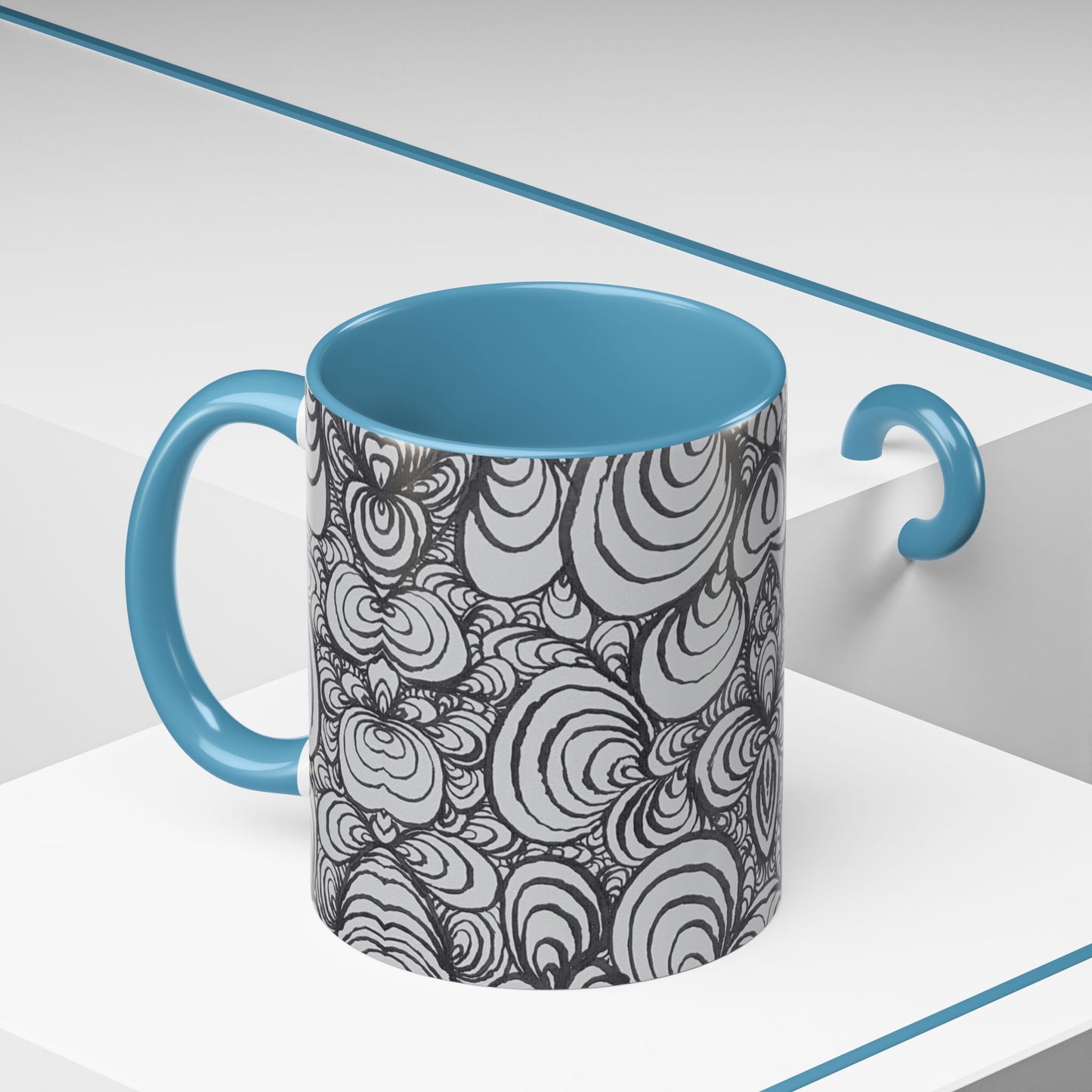 11oz/15oz Original Line Art Mug - Puzzle Panels 1