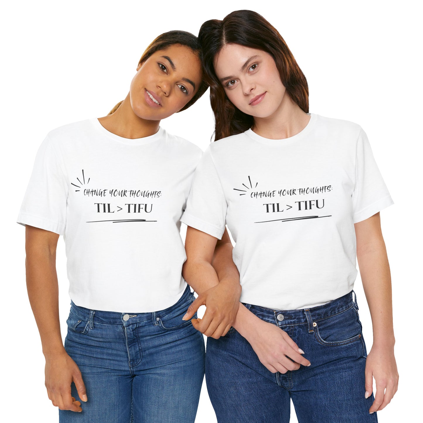 Unisex Self Love Positive Self Talk and Thoughts Mental Health Awareness and Positivity T-Shirt TIL>TIFU