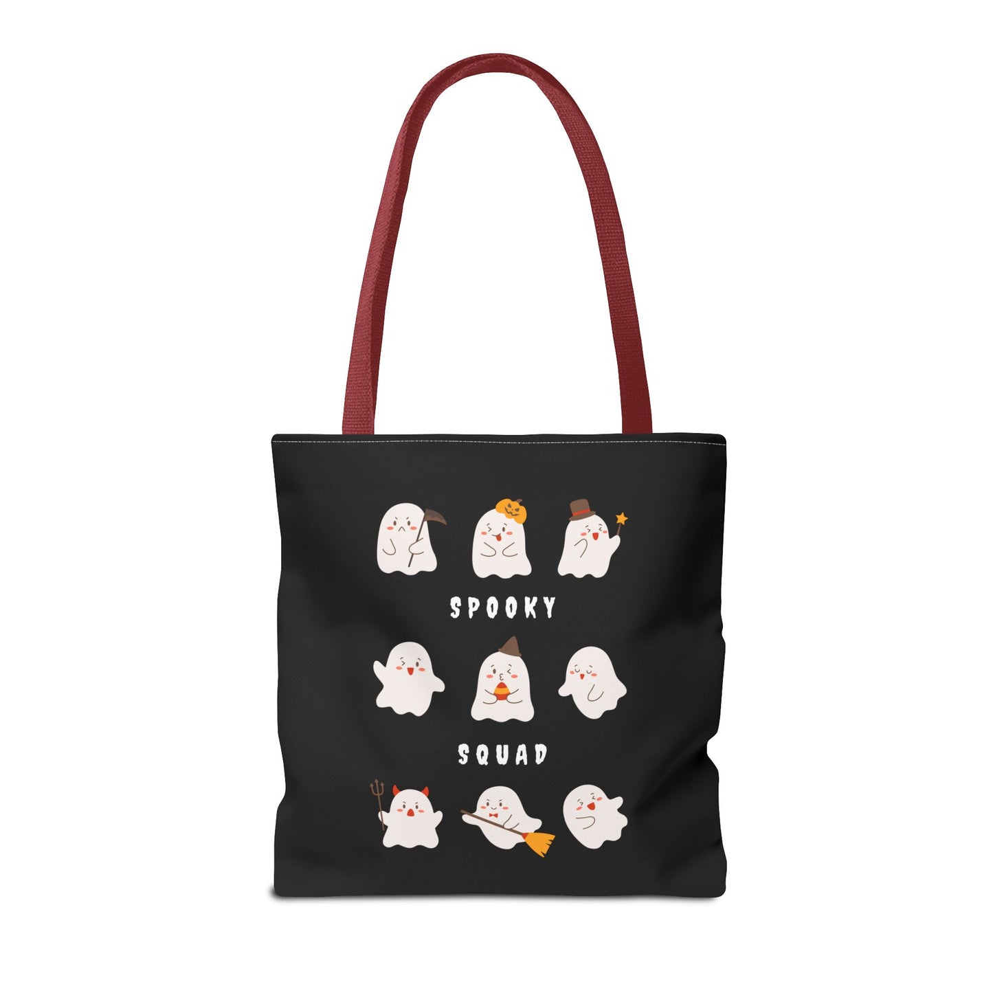 Cute Ghost Halloween Spooky Season Tote Trick or Treating Candy Bag Reusable Halloween Themed Lunch Tote