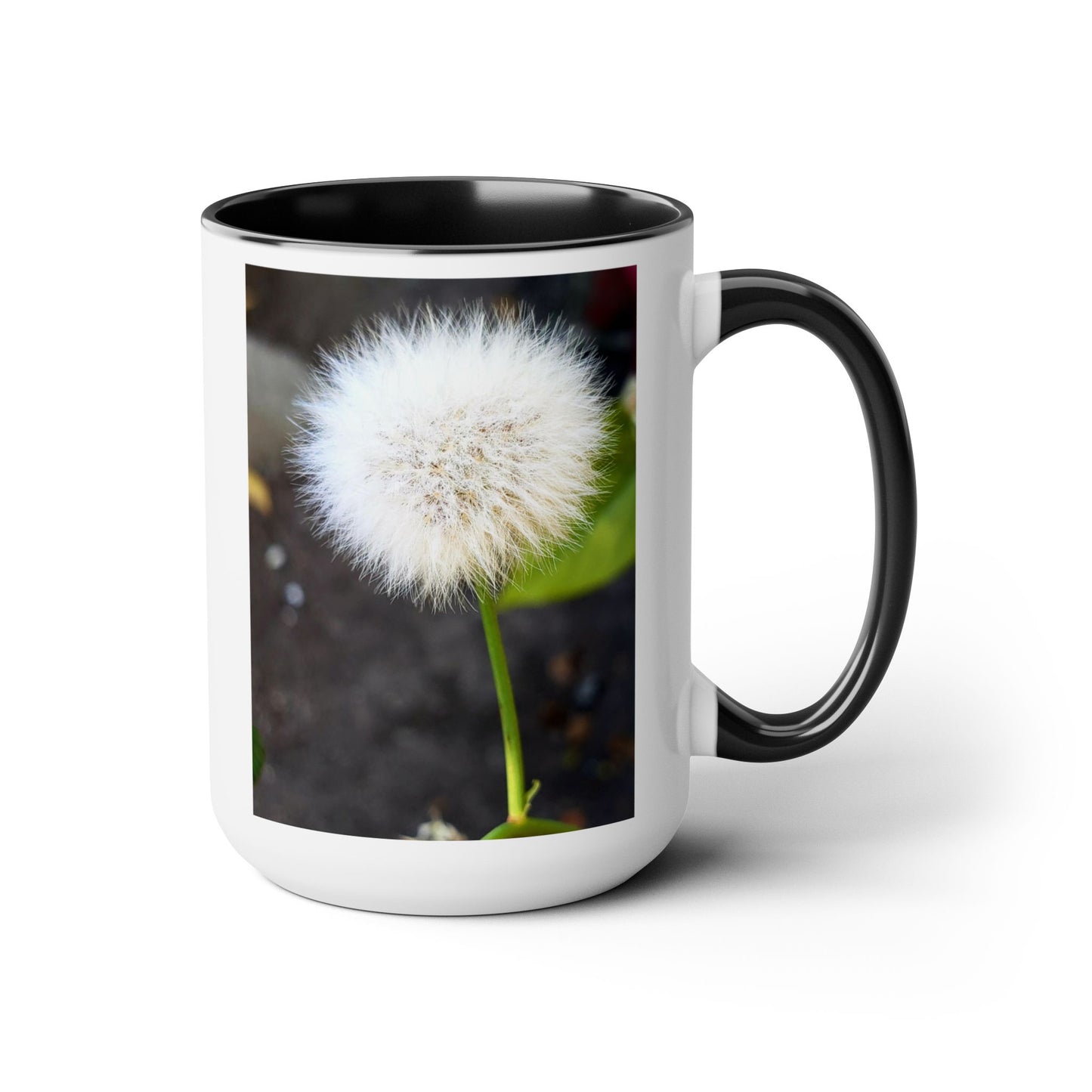 15oz Garden Themed Dandelion Flower Coffee Mug