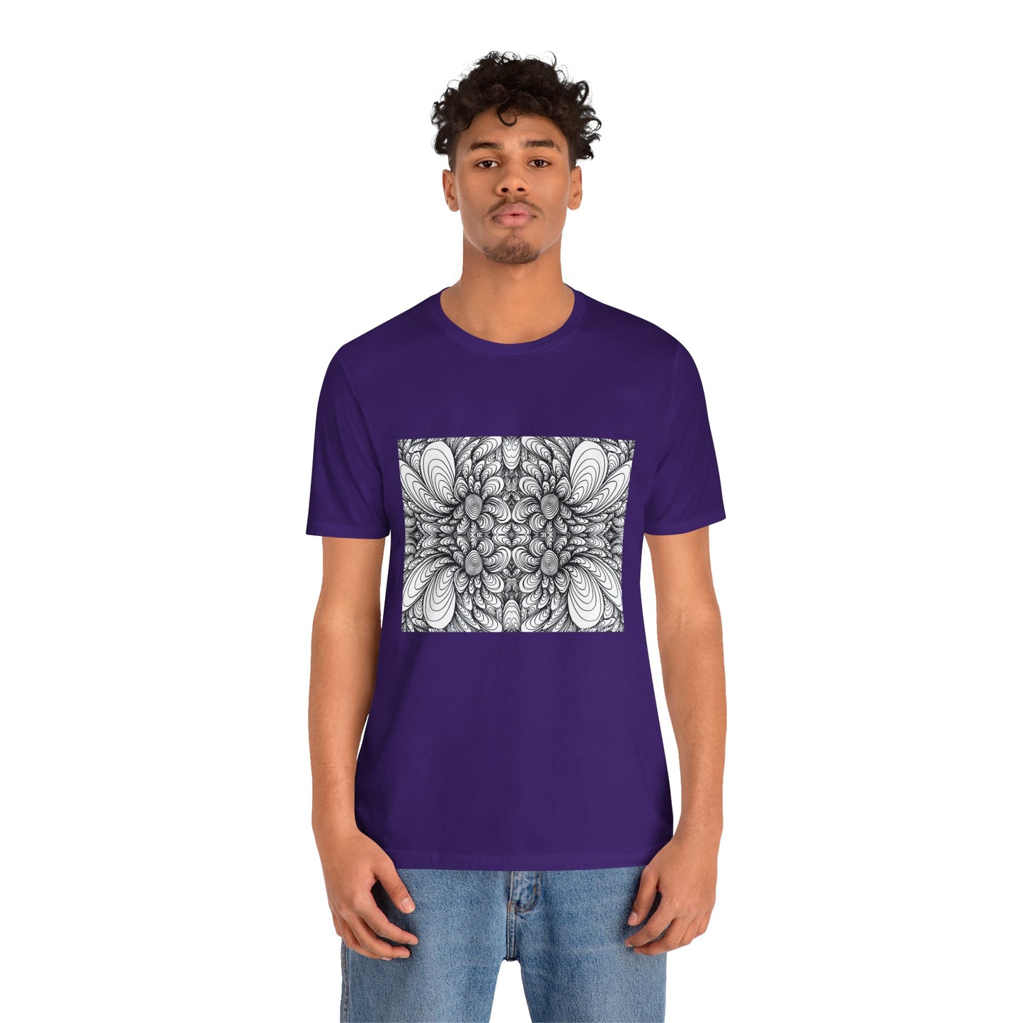 Unisex Original Line Art T-Shirt -Blooms