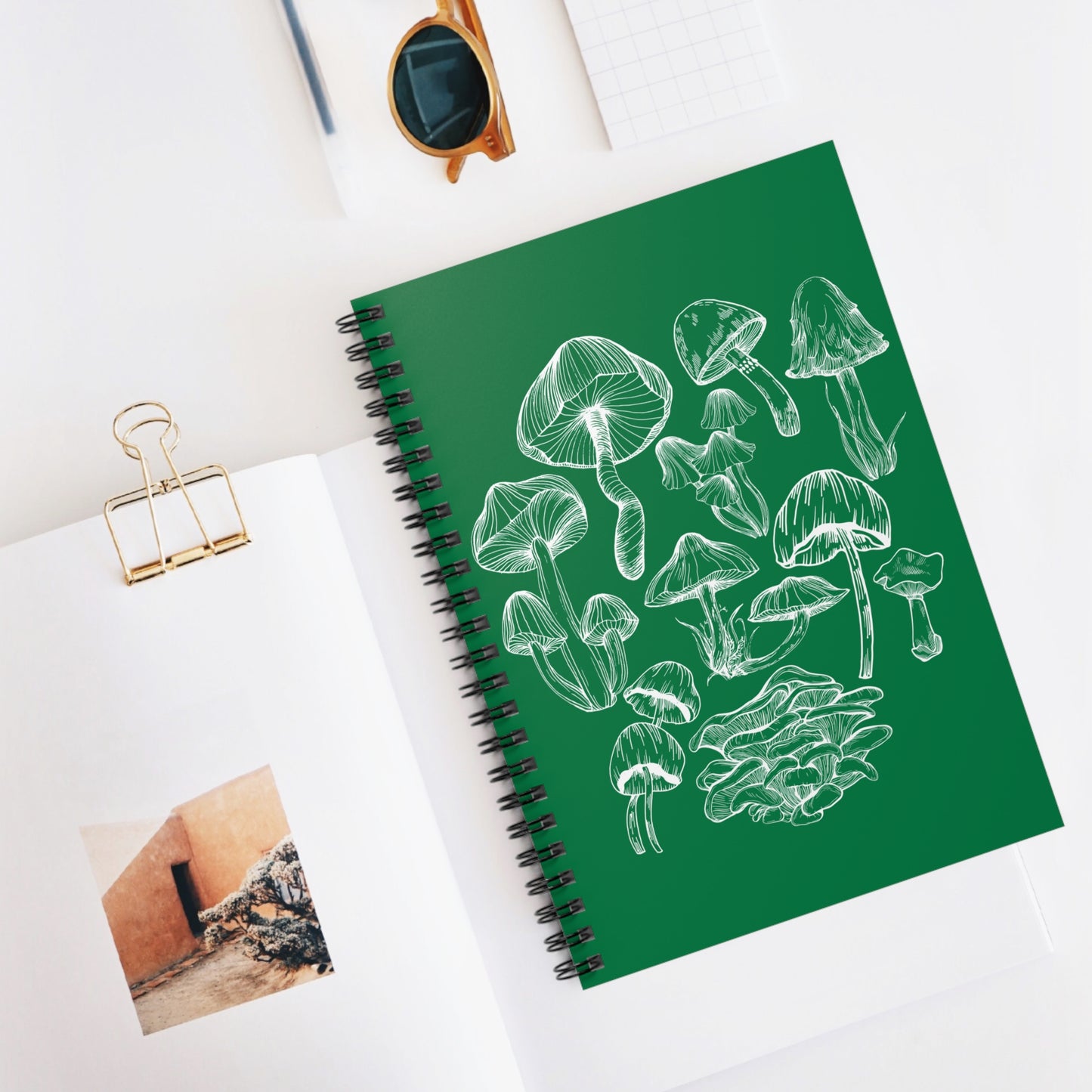 Mushroom Lover Fungi Print Toadstool Spiral Notebook