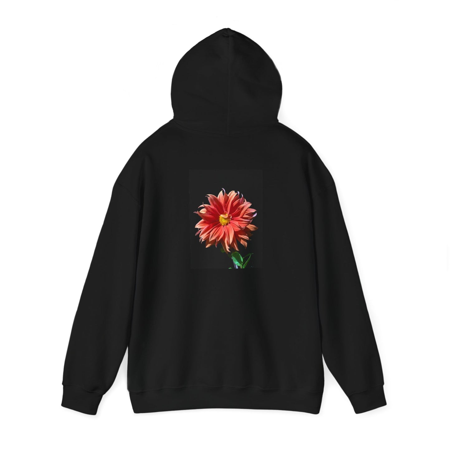 Unisex Heavy Blend™  Dahlia Flower Hooded Sweatshirt