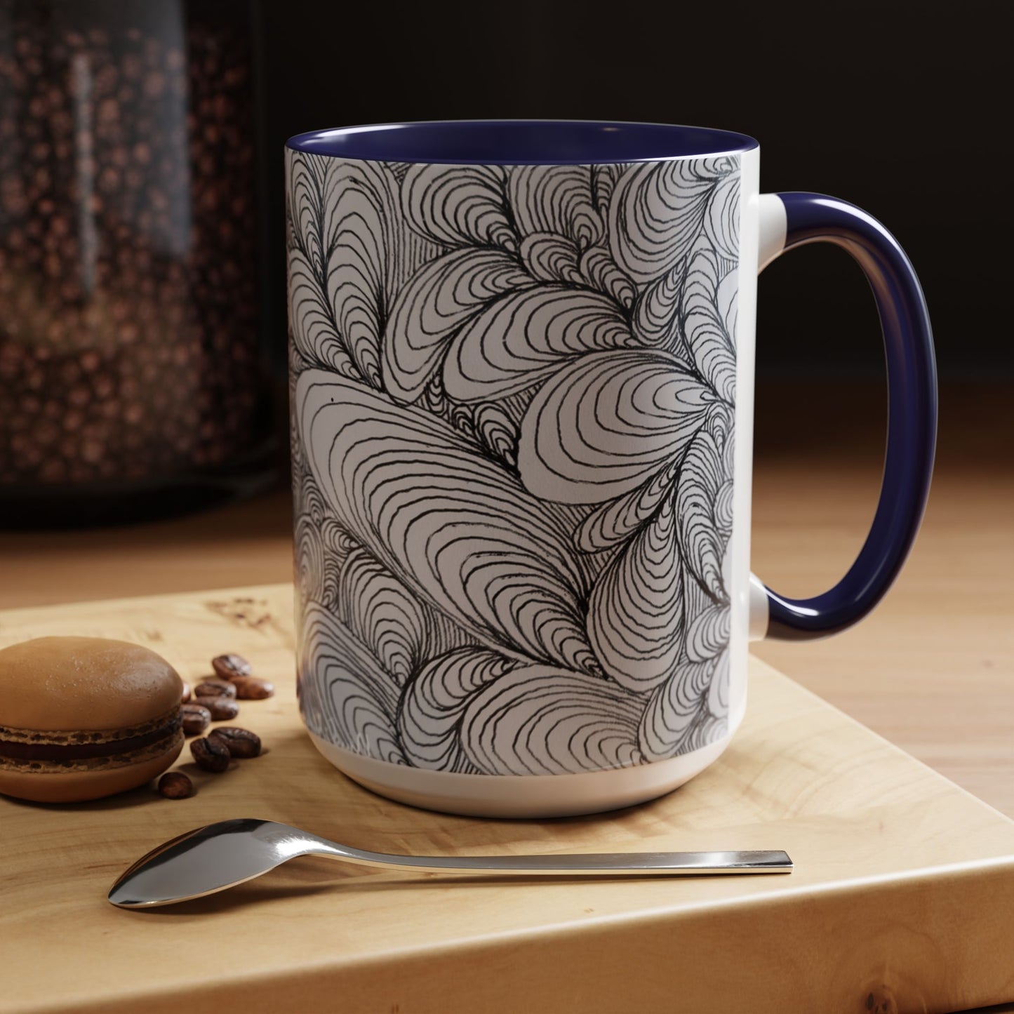 11oz/15oz Original Rough Line Art Coffee Mug