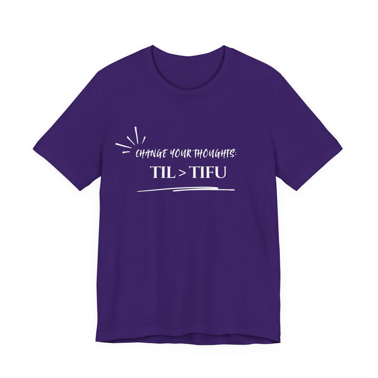 Unisex Self Love Positive Self Talk and Thoughts Mental Health Awareness and Positivity T-Shirt TIL>TIFU