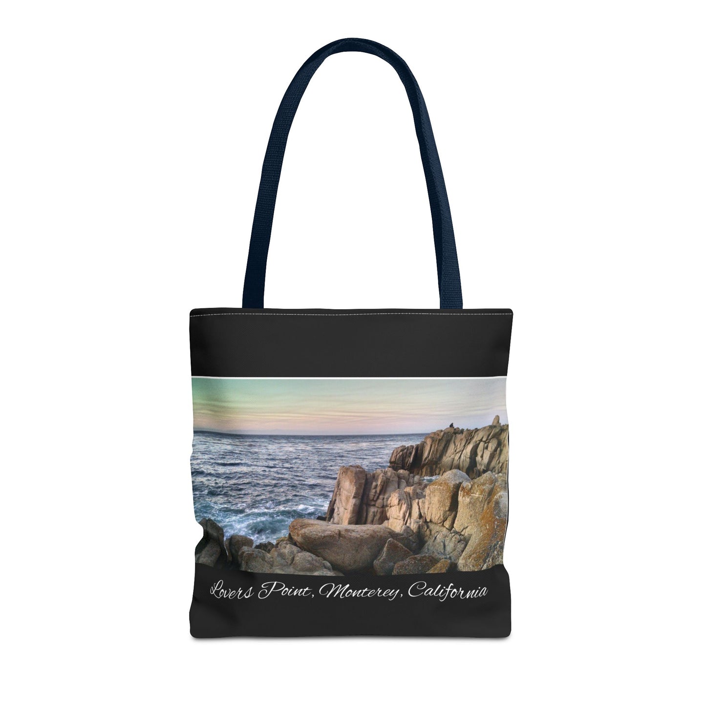 Unisex Travel Tote Bag Monterey California Scenic View Lovers Point Bay Area Keepsake Tote Bag Ocean View Nature Inspired Travel Gift Idea