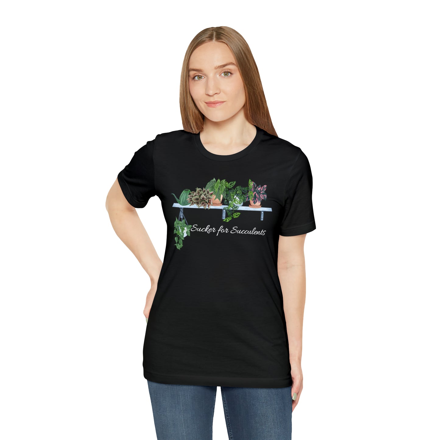 Unisex Gardening Themed T-Shirt Sucker for Succulents