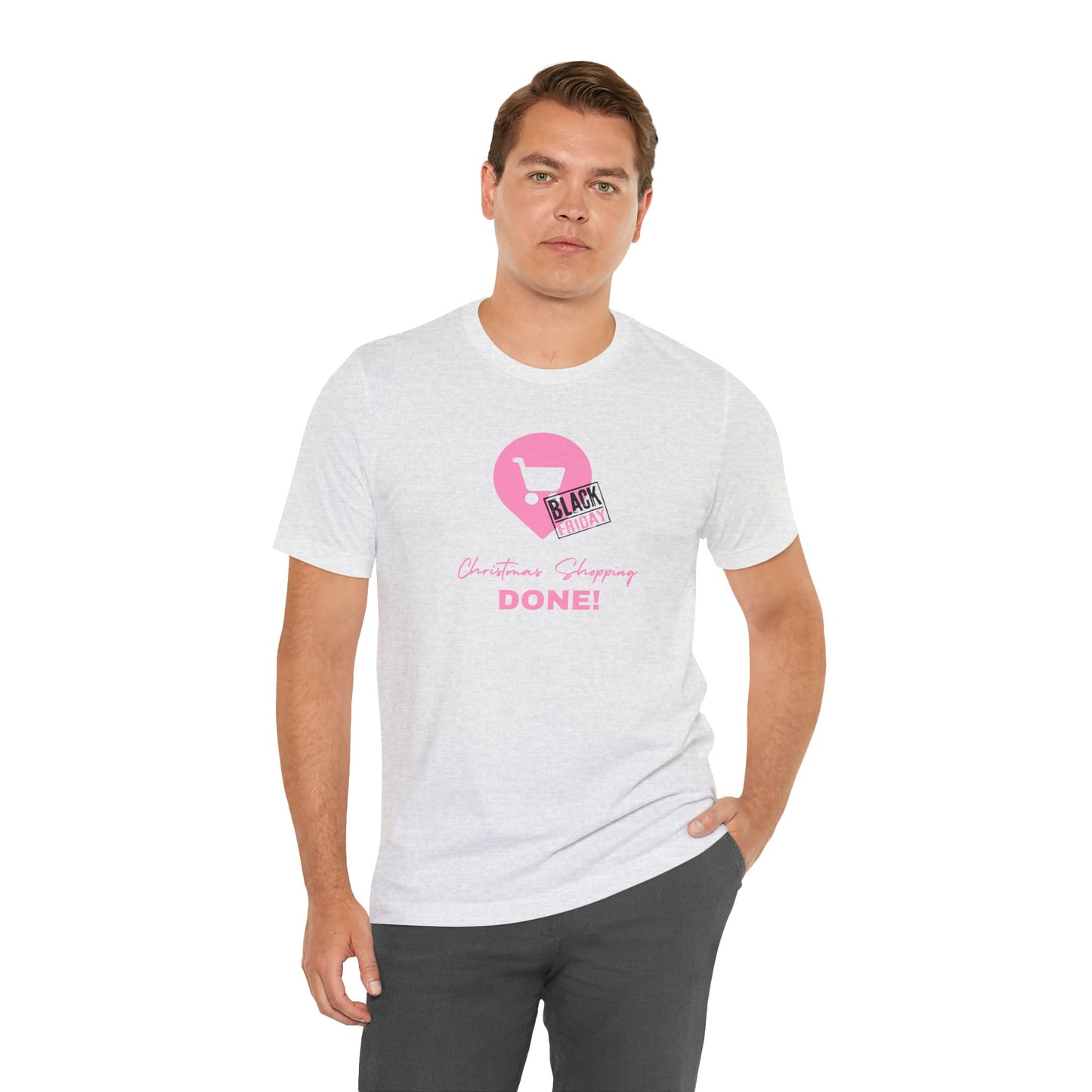 Unisex Jersey Short Sleeve Black Friday Christmas Shopping T-Shirt
