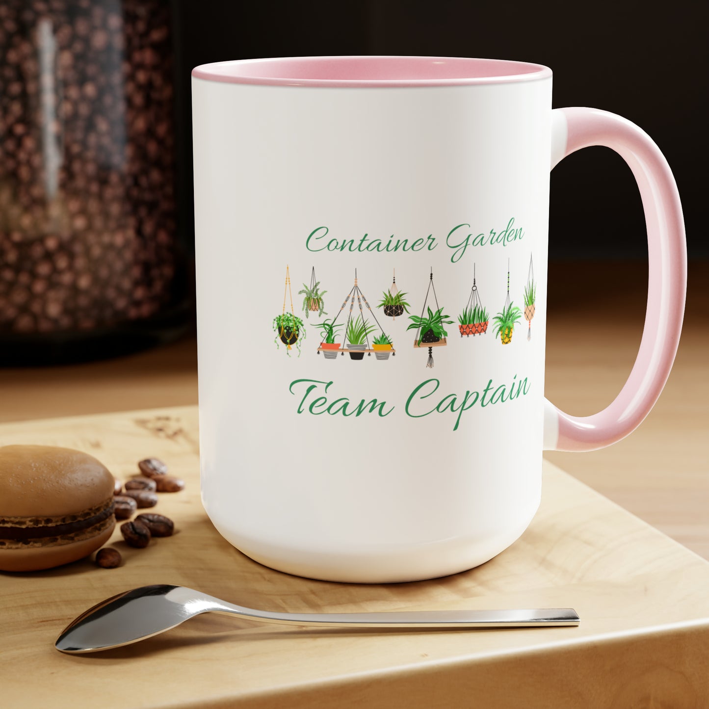 15oz Garden Themed Container Garden Team Captain Gardening Plant Parent Coffee Mug