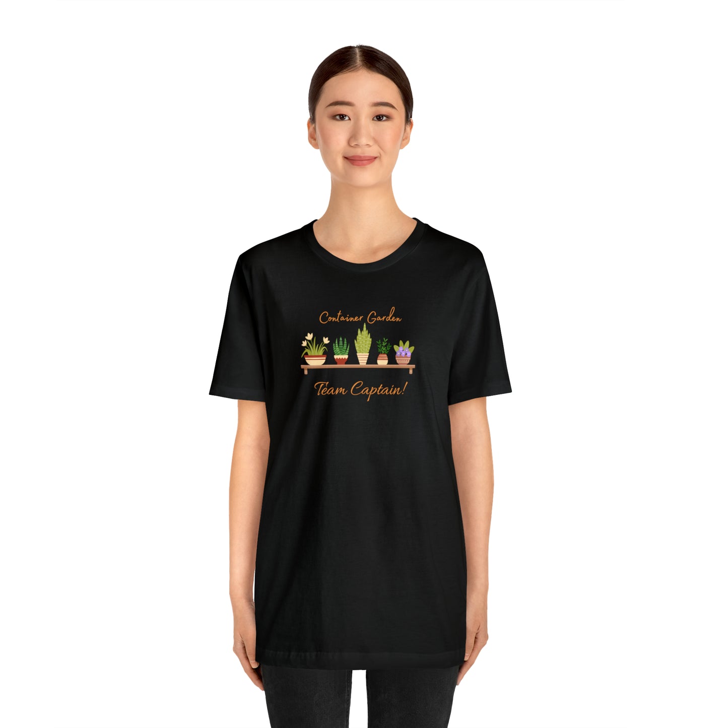 Unisex Garden Themed Container Garden Team Captain Gardening T-Shirt