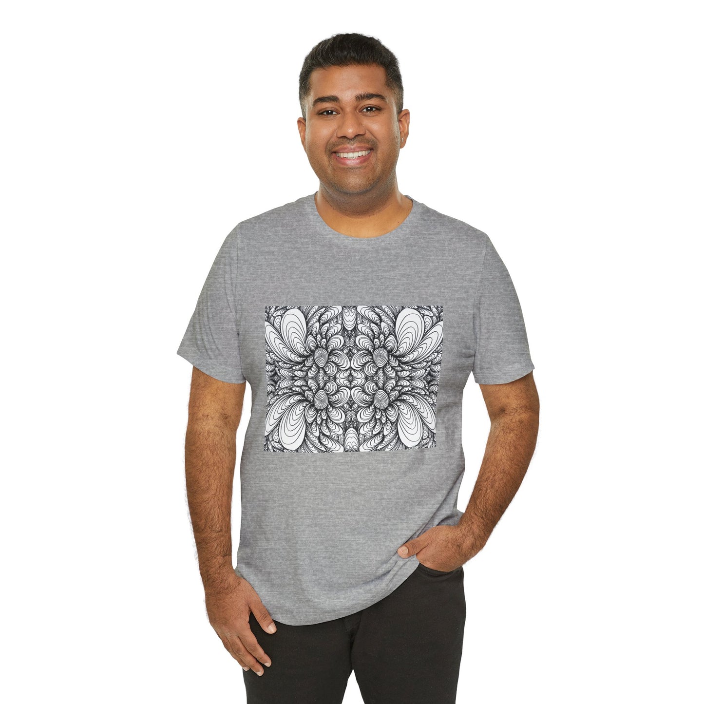 Unisex Original Line Art T-Shirt -Blooms