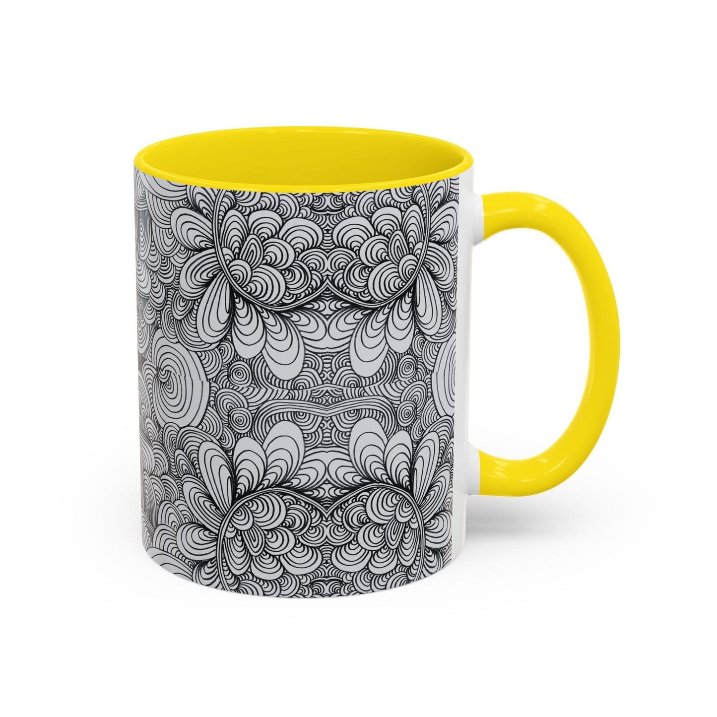 11oz/15oz Original Line Art Coffee Mug - Apricots Noir Mirage