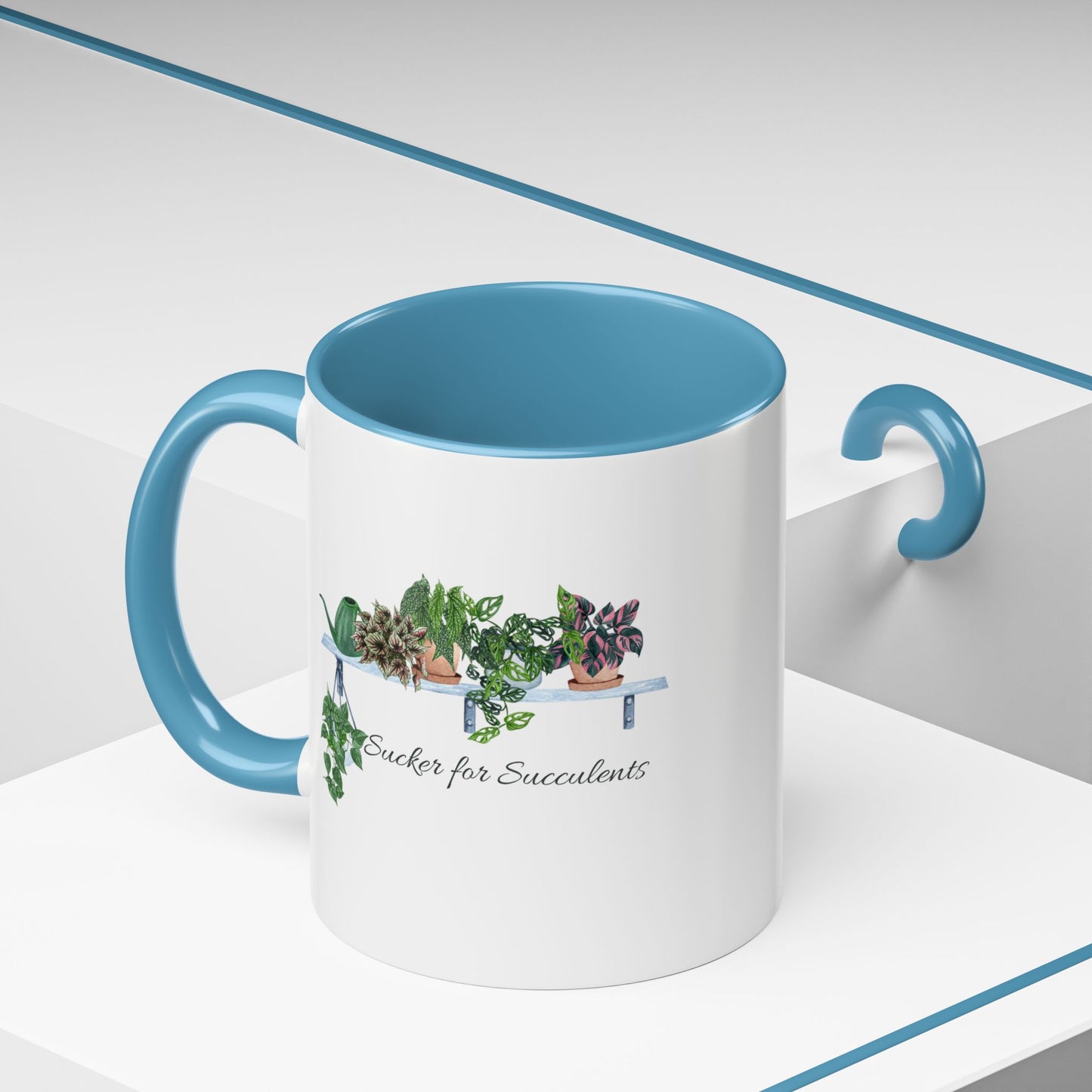 11oz/15oz Garden Themed Coffee Mug Sucker for Succulents