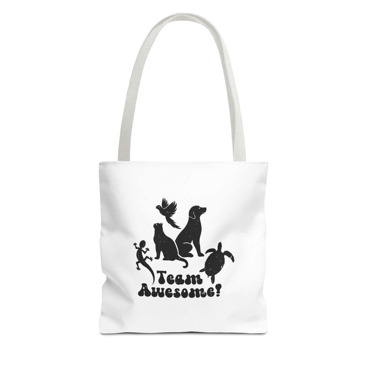 Unisex Animal Lover Lizard Cat Bird Dog Turtle Team Awesome Tote Bag