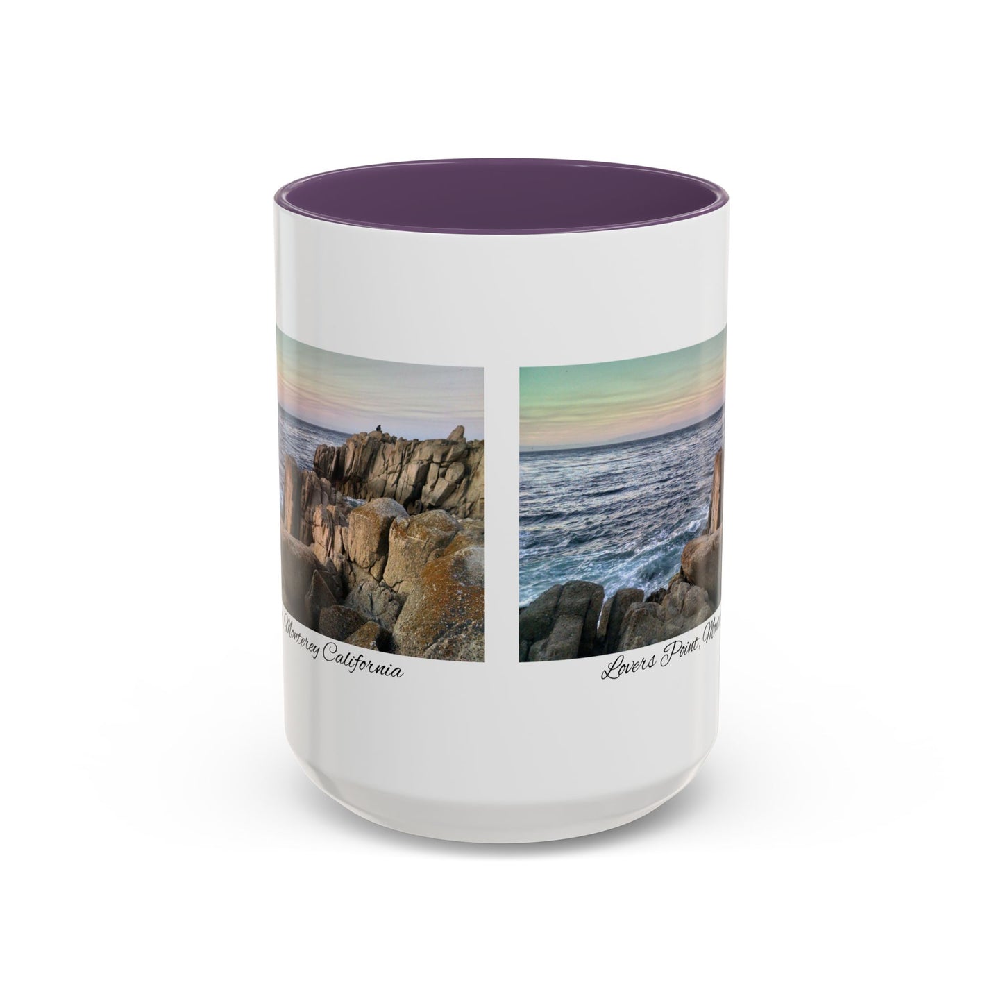 11oz/15oz Ocean View Travelers Coffee Mug Lovers Point, Monterey California San Francisco Bay Area Keepsake