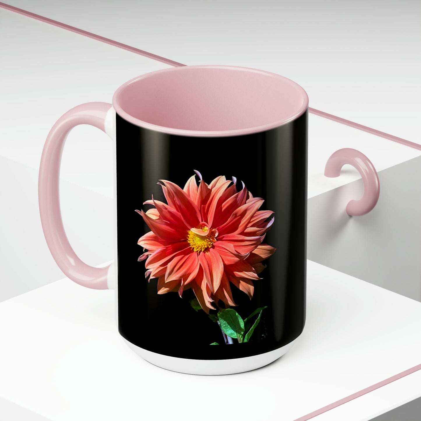 15oz Dahlia Flower Coffee Mug