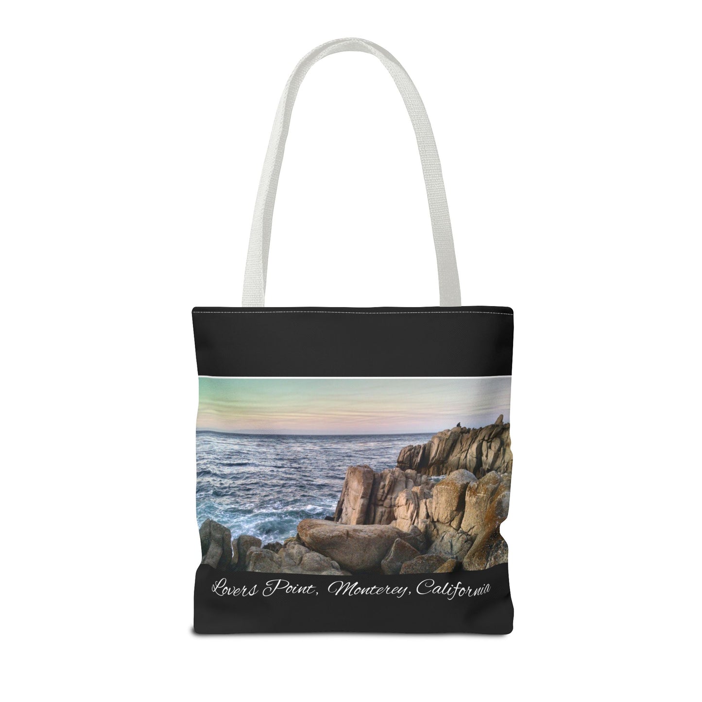 Unisex Travel Tote Bag Monterey California Scenic View Lovers Point Bay Area Keepsake Tote Bag Ocean View Nature Inspired Travel Gift Idea