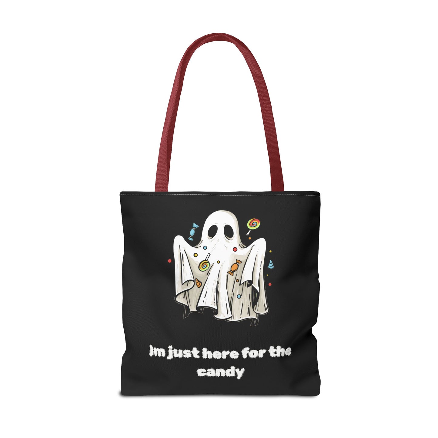 Cute Ghost Halloween Lover Spooky Season Trick or Treating Candy Bag Fall Themed Reusable Lunch Tote