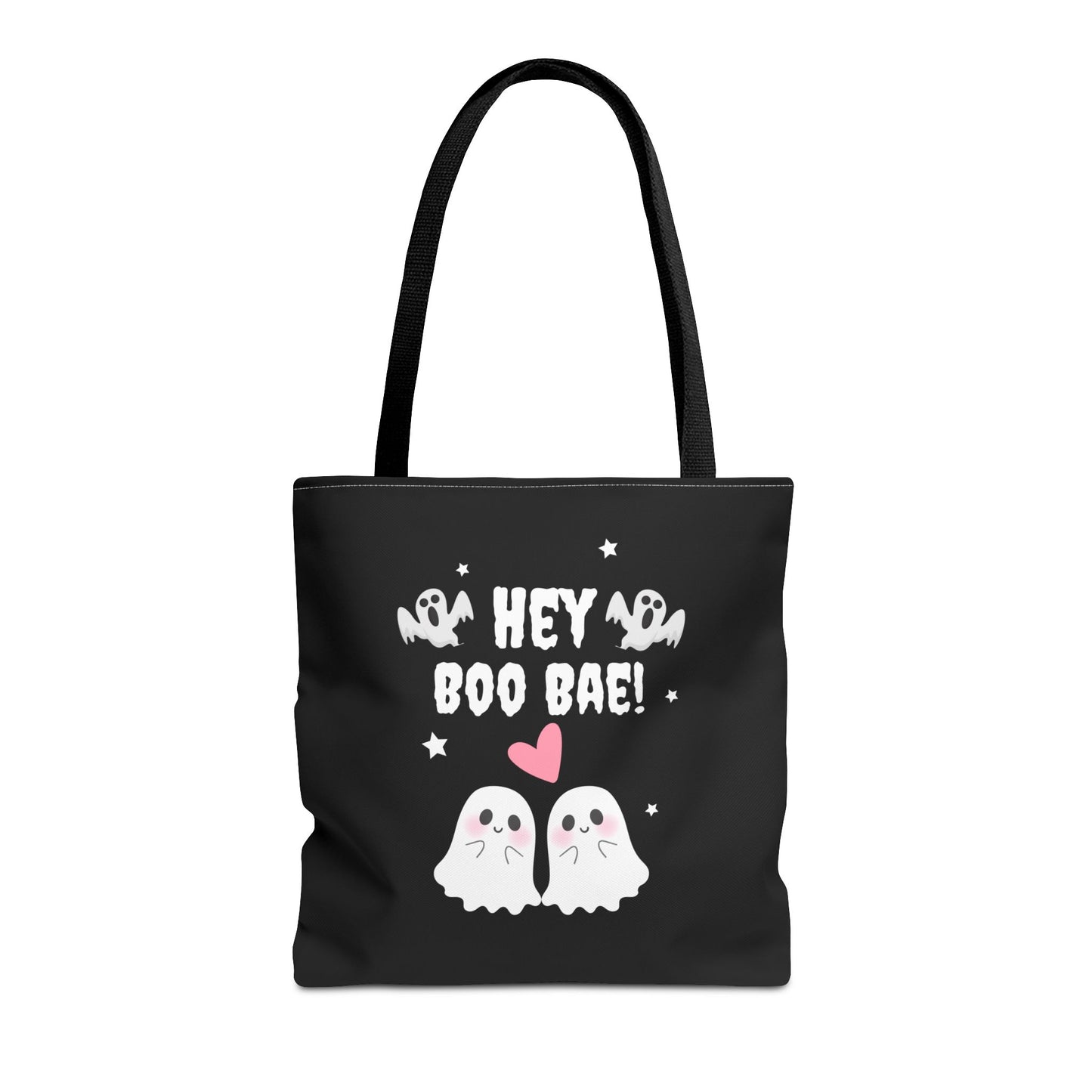 Cute Ghost Couple Boo Bae Halloween Fall Spooky Season Trick or Treating Candy Bag Reusable Halloween Lunch Bag