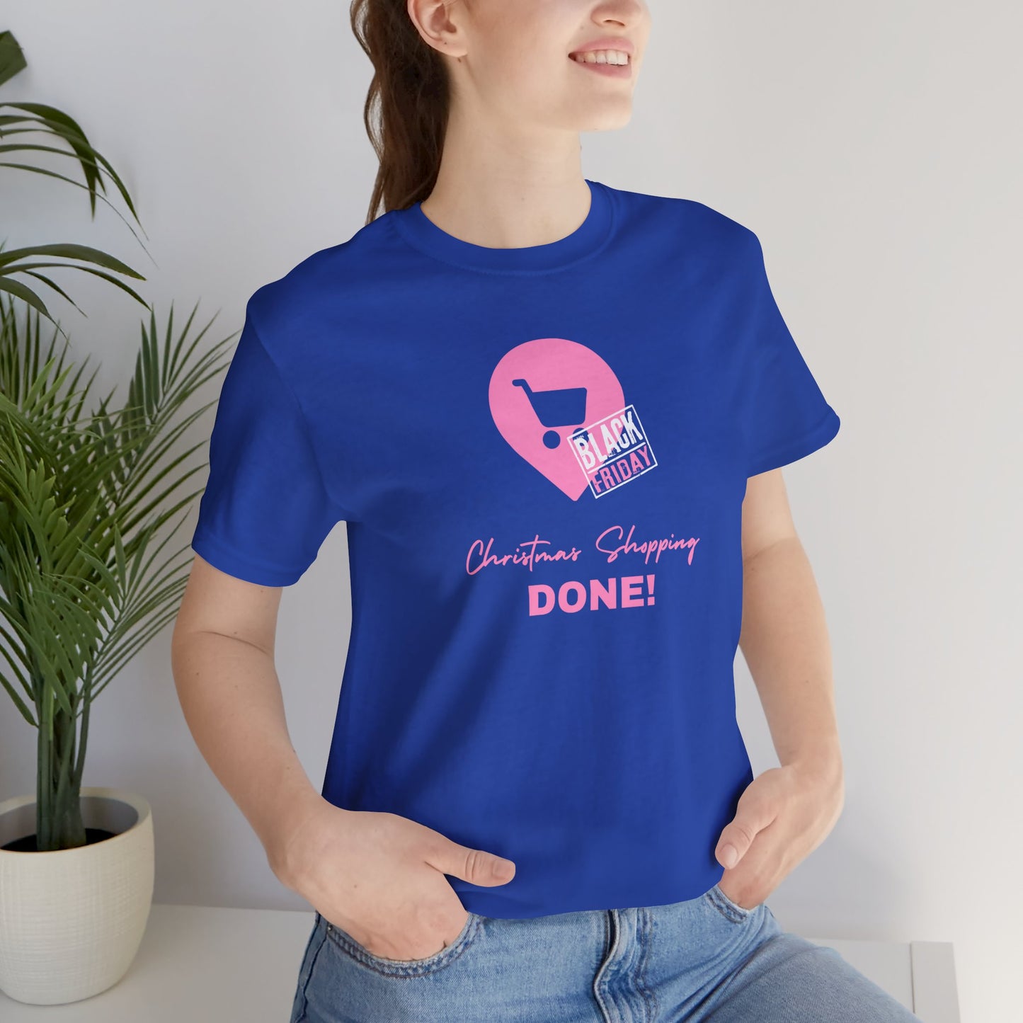 Unisex Jersey Short Sleeve Black Friday Christmas Shopping T-Shirt