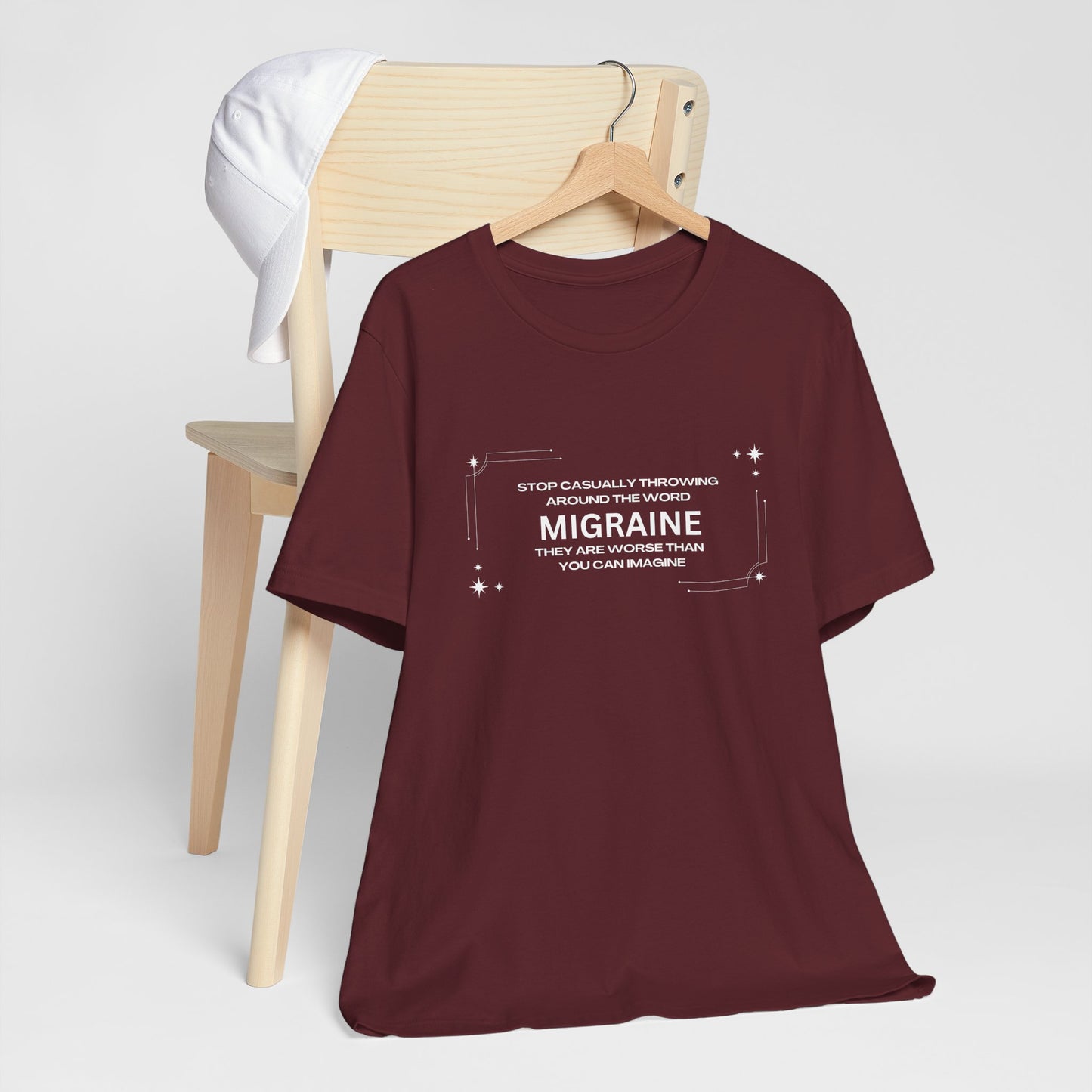 Unisex Migraine Day Invisible Illness Casual Migraine Warrior T-Shirt