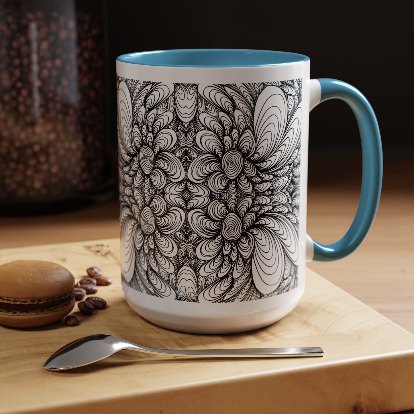 11oz/15oz Original Line Art Mug - Blooms
