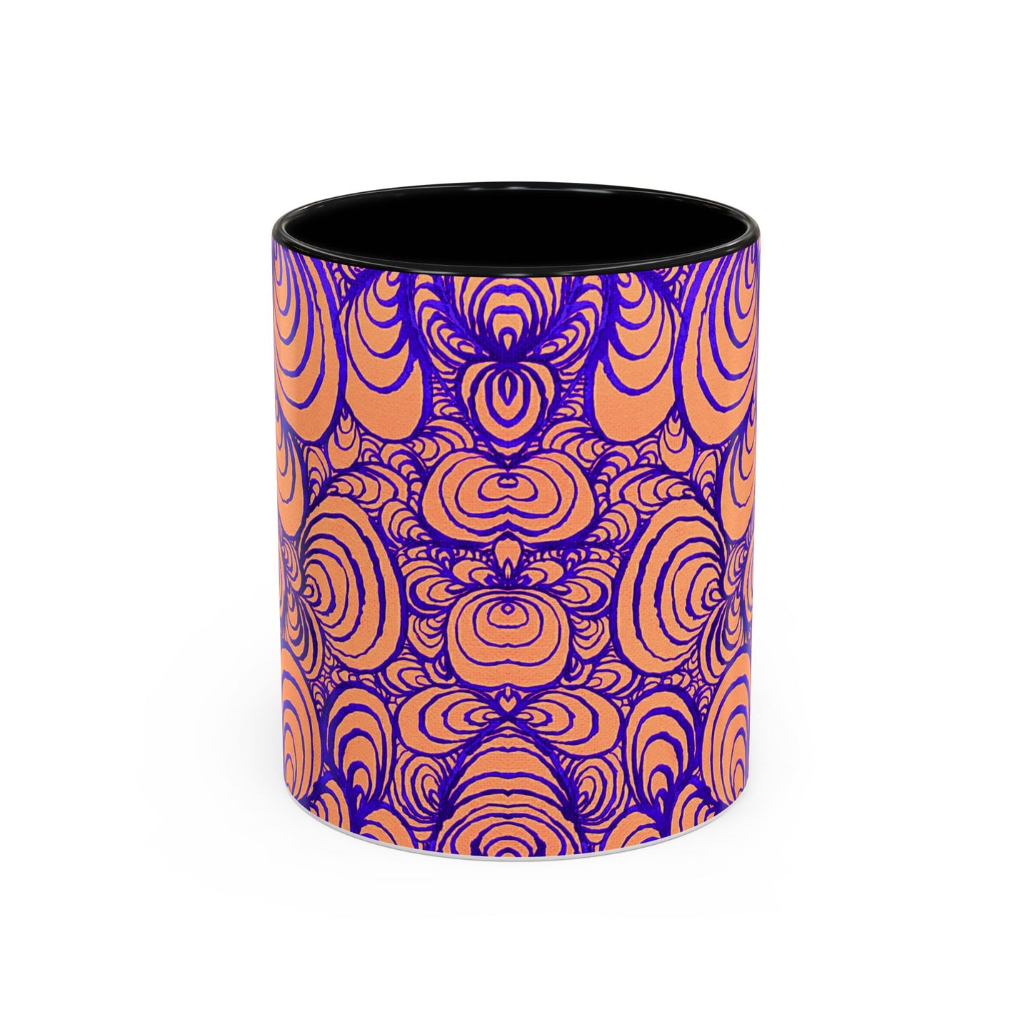 11oz Original Line Art Coffee Mug - Puzzle Panels 1 Color Pop