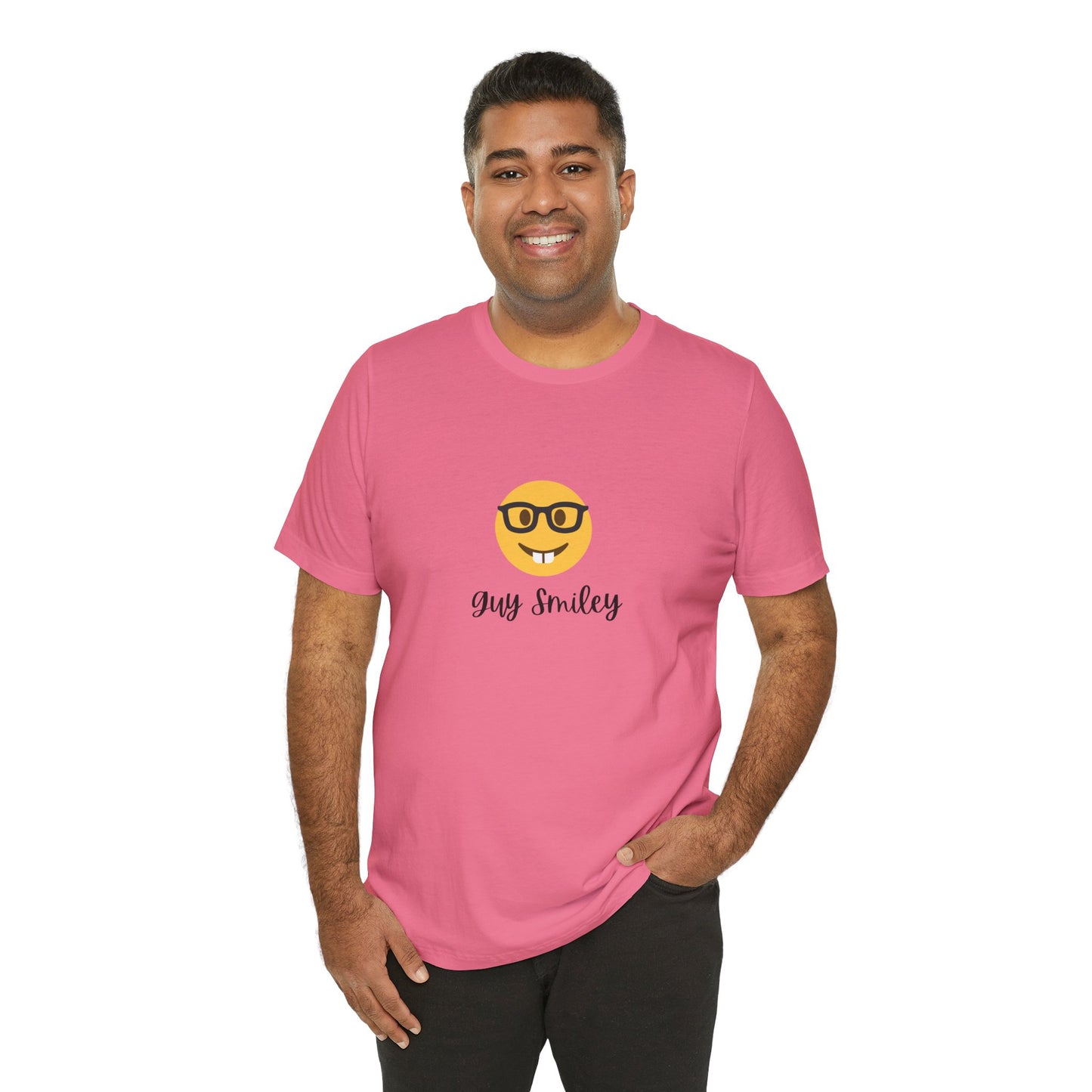 Unisex Jersey Short Sleeve Guy Smiley T-Shirt