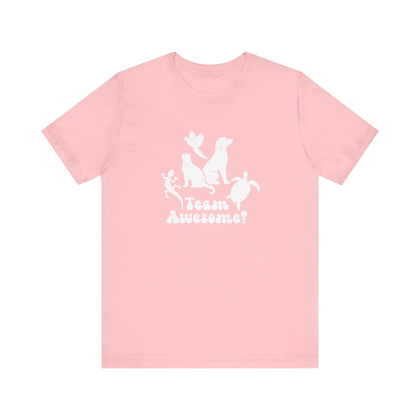 Unisex Animal Lover Lizard Cat Bird Dog Turtle Team Awesome T-Shirt