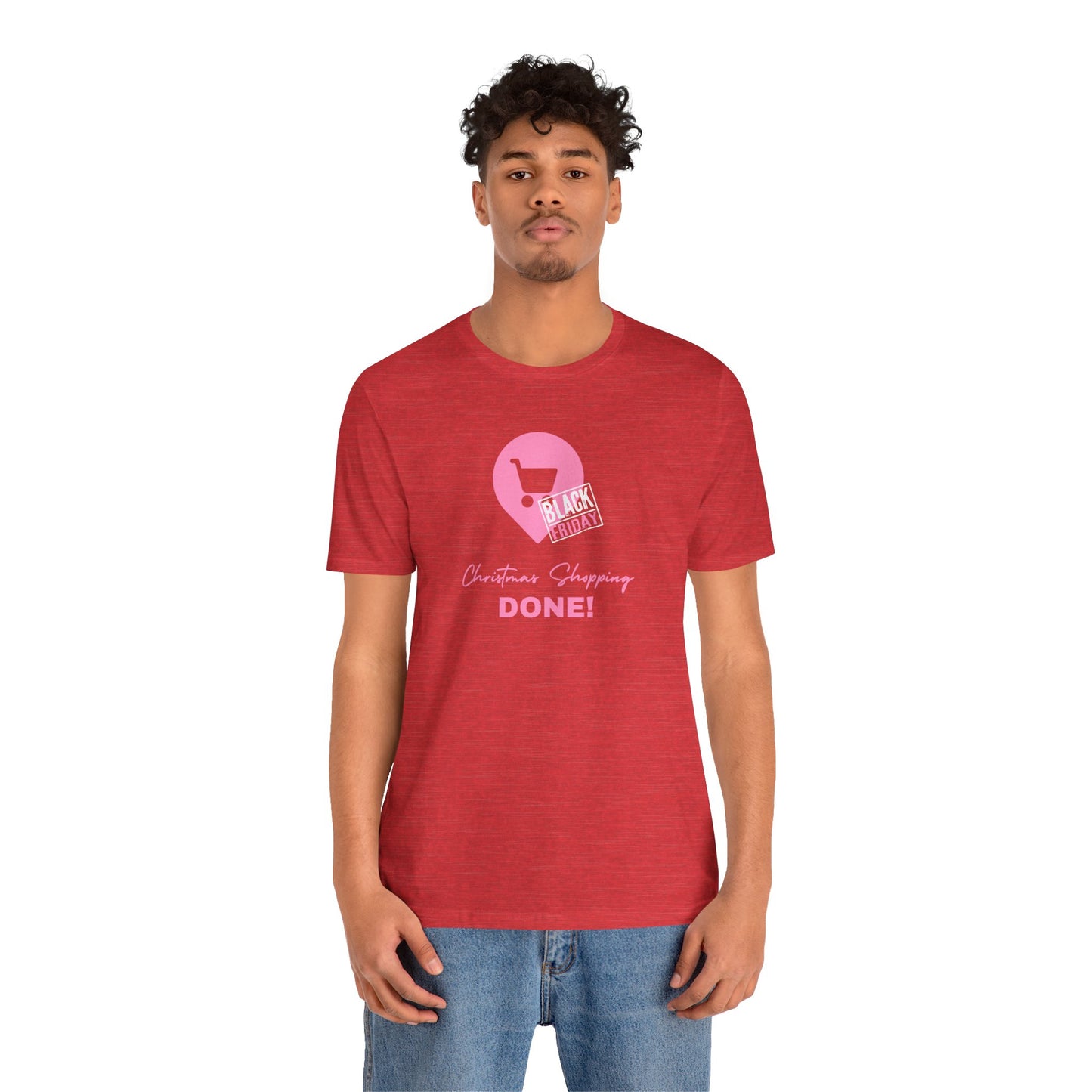 Unisex Jersey Short Sleeve Black Friday Christmas Shopping T-Shirt
