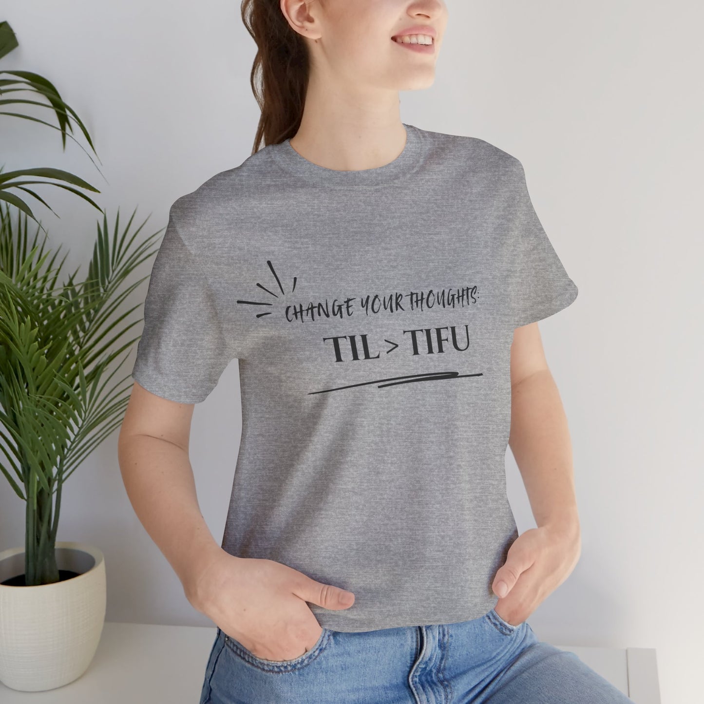Unisex Self Love Positive Self Talk and Thoughts Mental Health Awareness and Positivity T-Shirt TIL>TIFU