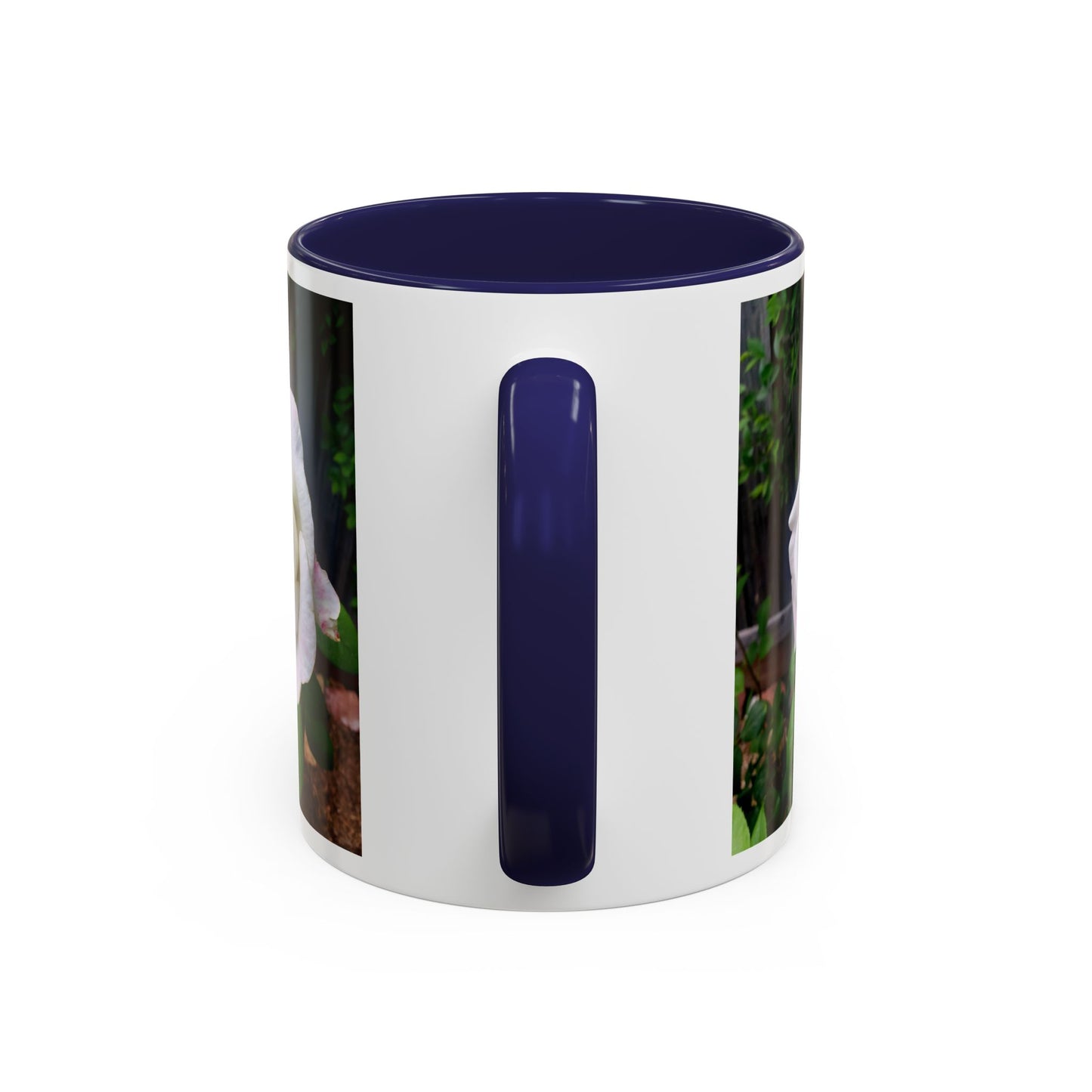 11oz/15oz Garden Themed White Sugar Moon Hybrid Tea Roses Coffee Mug