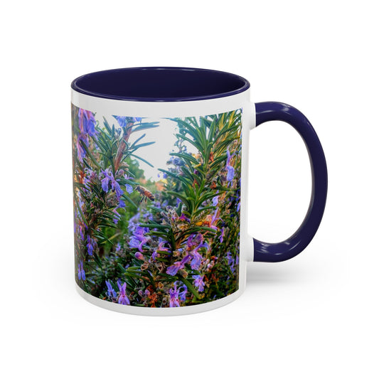 11oz. Garden Themed Rosemary and Bee Pollinator Coffee Mug