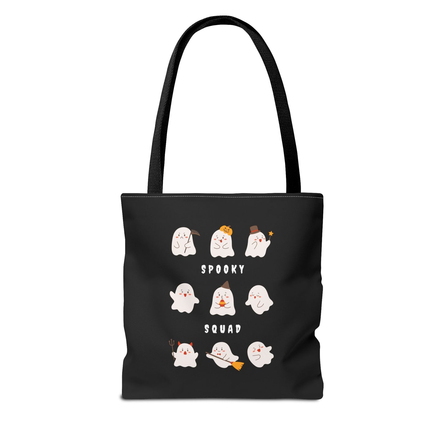 Cute Ghost Halloween Spooky Season Tote Trick or Treating Candy Bag Reusable Halloween Themed Lunch Tote