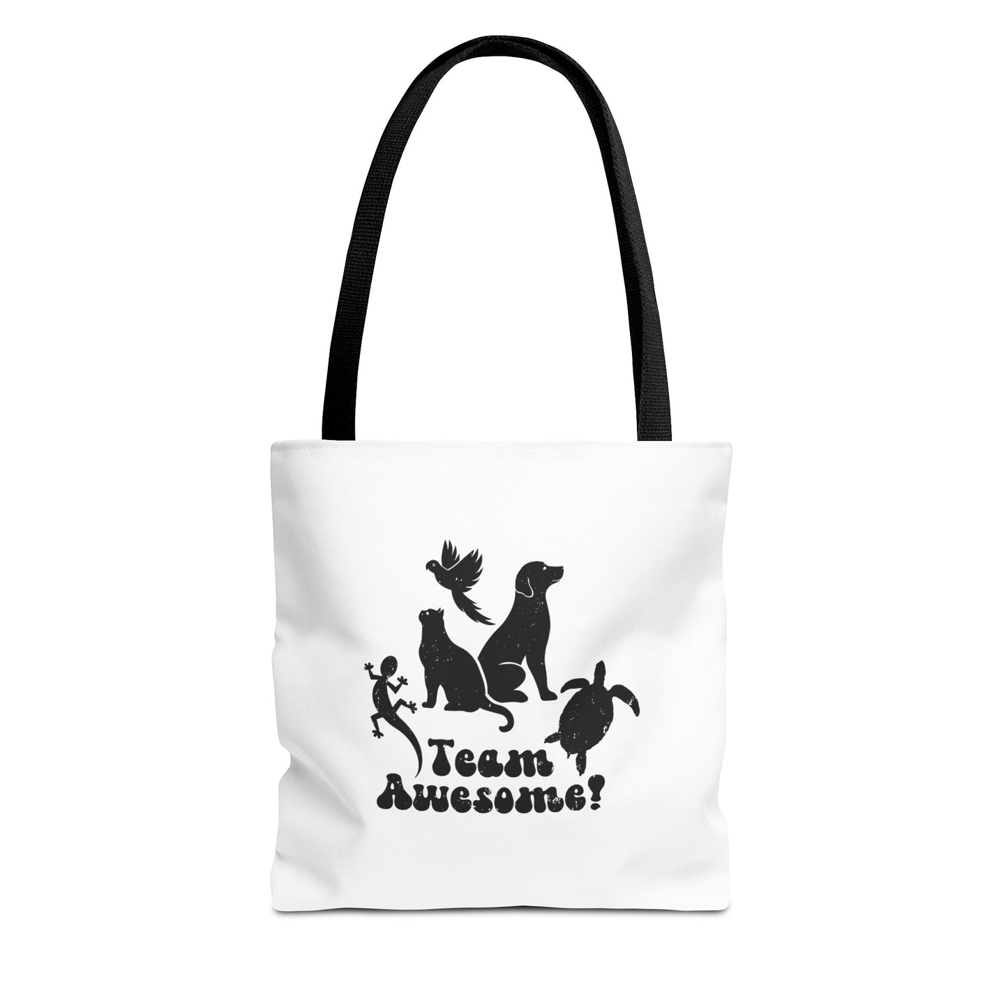 Unisex Animal Lover Lizard Cat Bird Dog Turtle Team Awesome Tote Bag