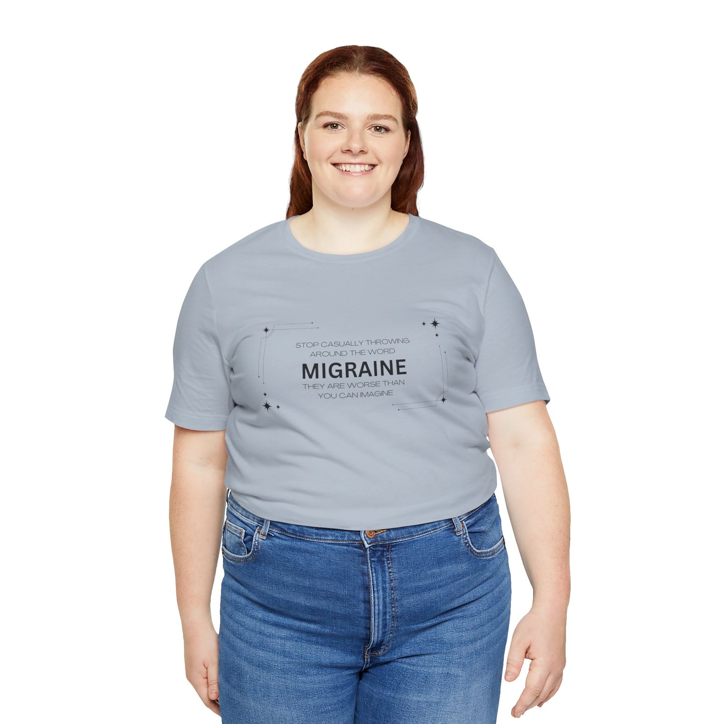 Unisex Migraine Day Invisible Illness Casual Migraine Warrior T-Shirt