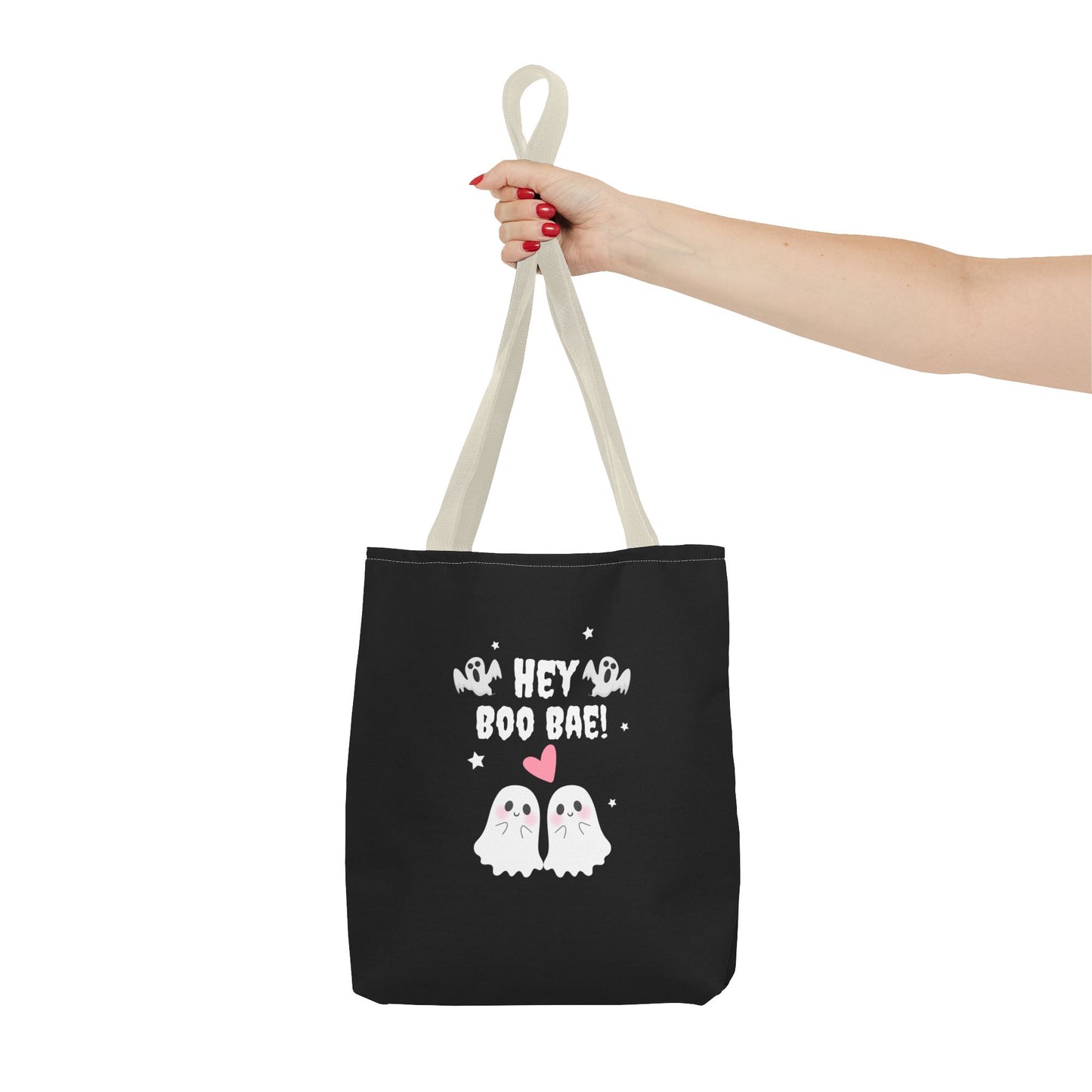 Cute Ghost Couple Boo Bae Halloween Fall Spooky Season Trick or Treating Candy Bag Reusable Halloween Lunch Bag