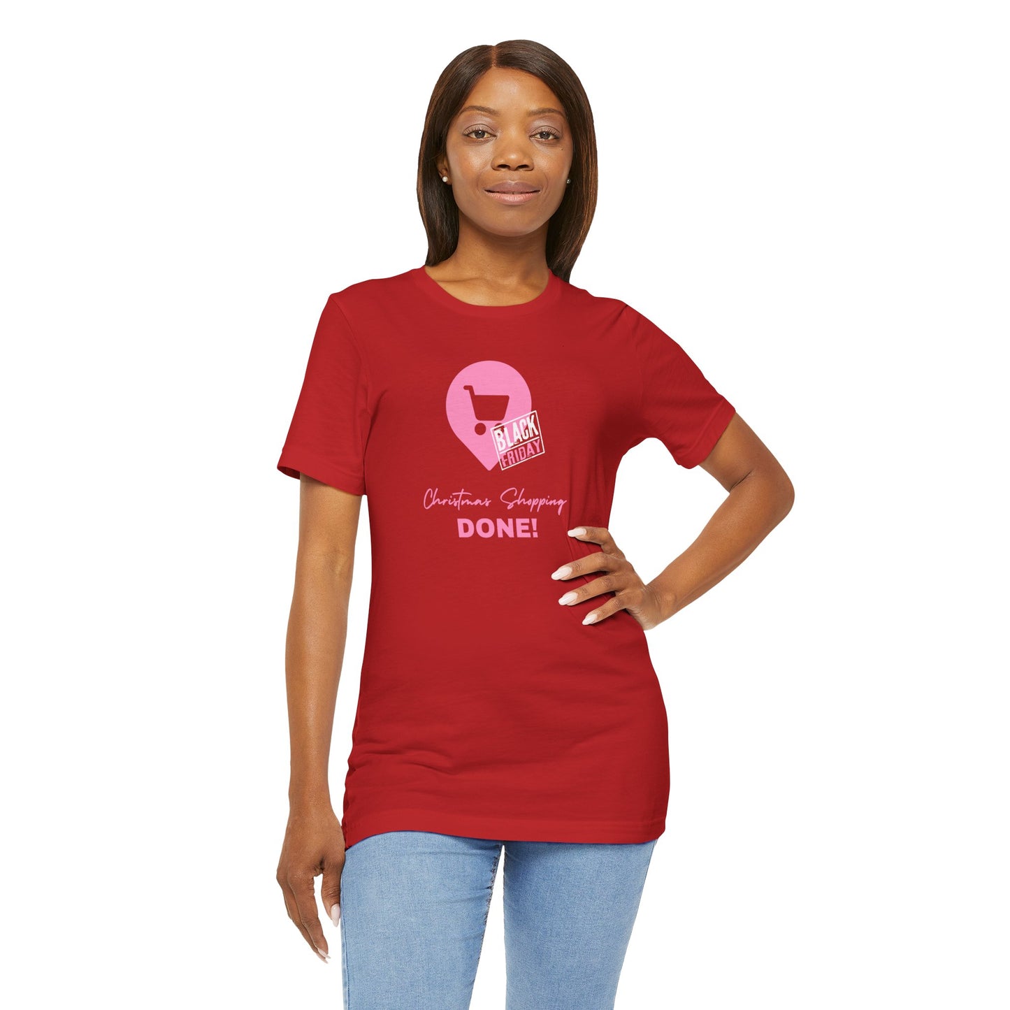 Unisex Jersey Short Sleeve Black Friday Christmas Shopping T-Shirt