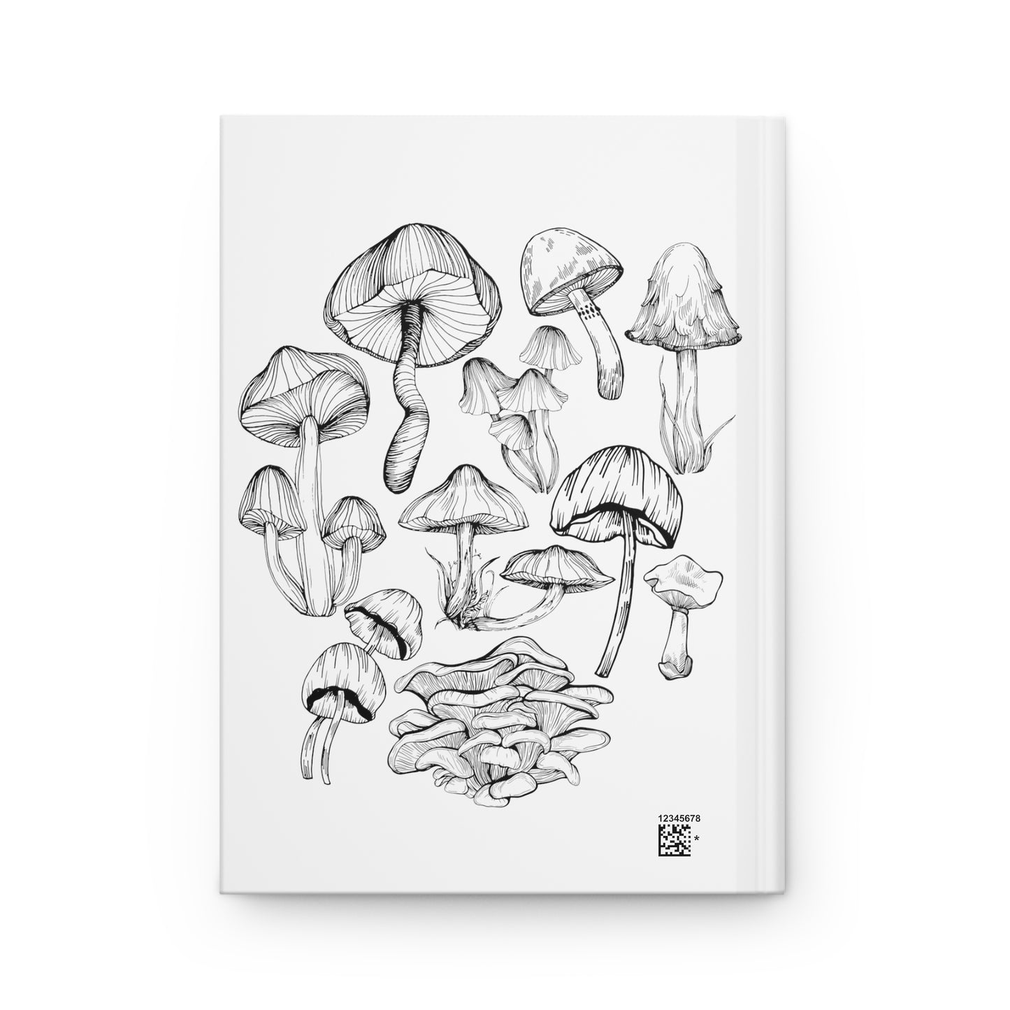 Hardcover Journal Mushroom Lover Fungi Print Toadstool Hardcover Journal