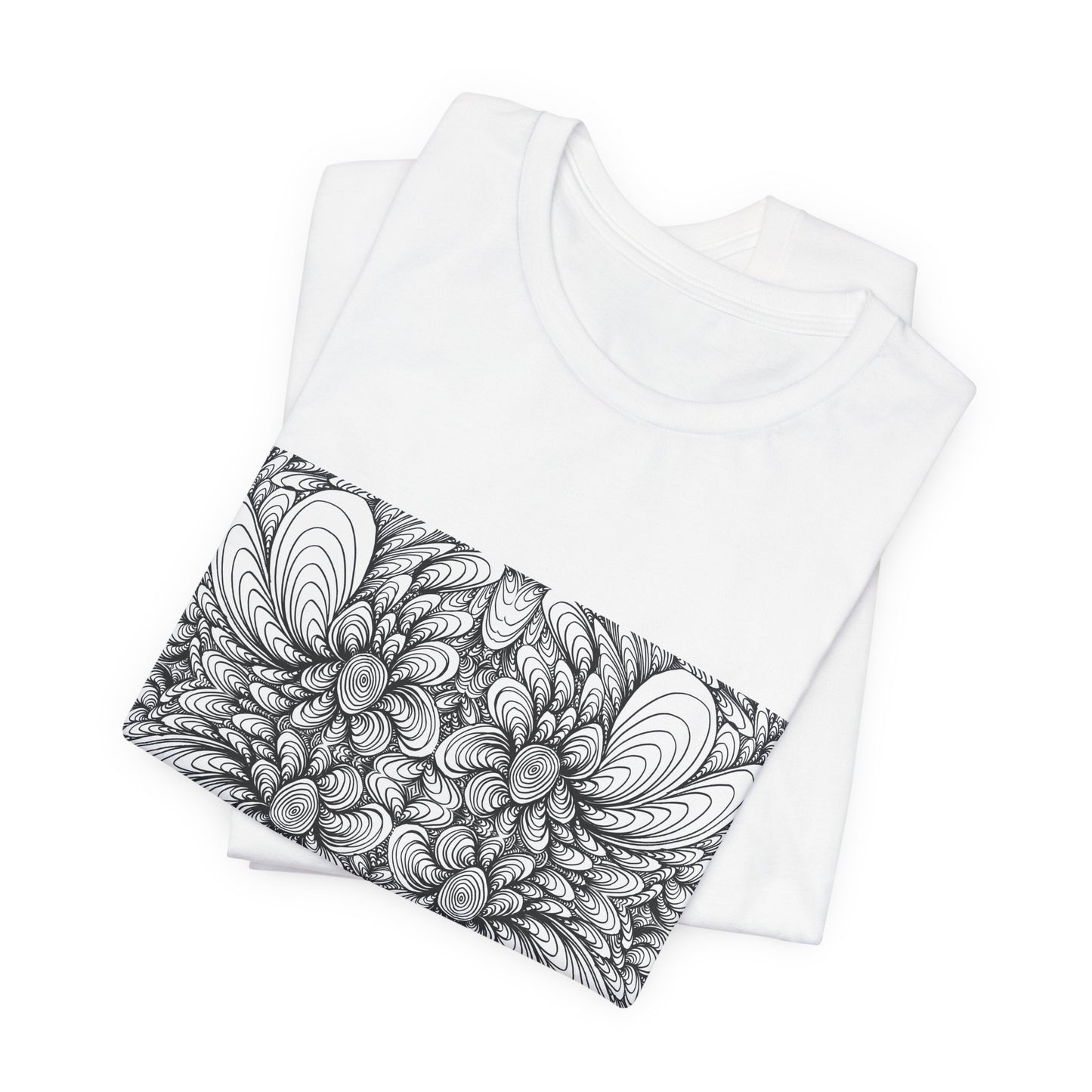Unisex Original Line Art T-Shirt -Blooms