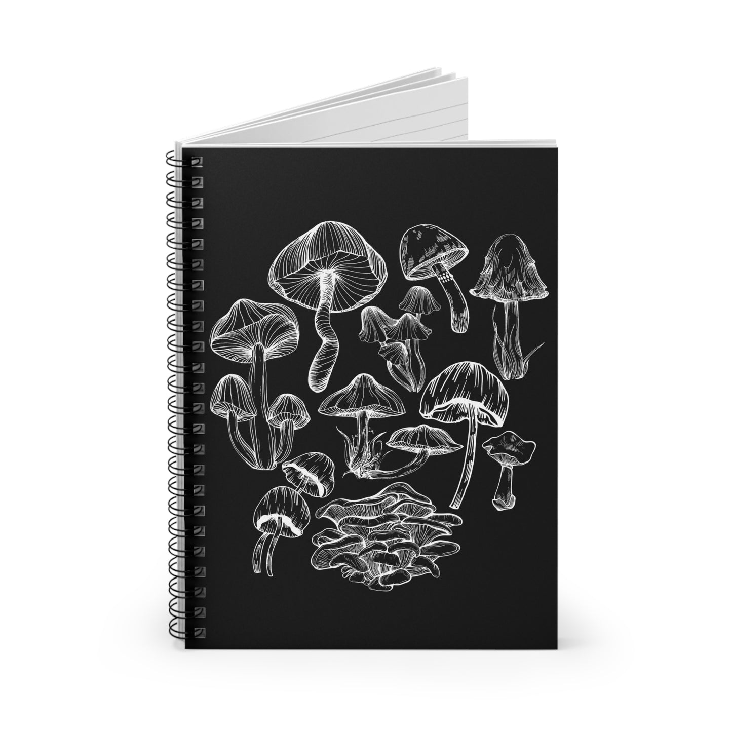 Mushroom Lover Fungi Print Toadstool Spiral Notebook