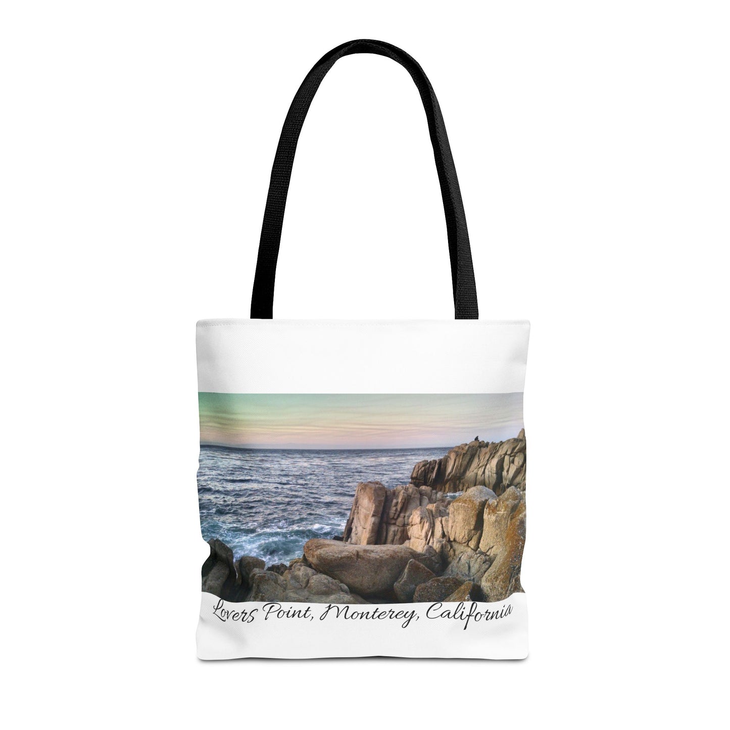 Unisex Travel Tote Bag Monterey California Scenic View Lovers Point Bay Area Keepsake Tote Bag Ocean View Nature Inspired Travel Gift Idea