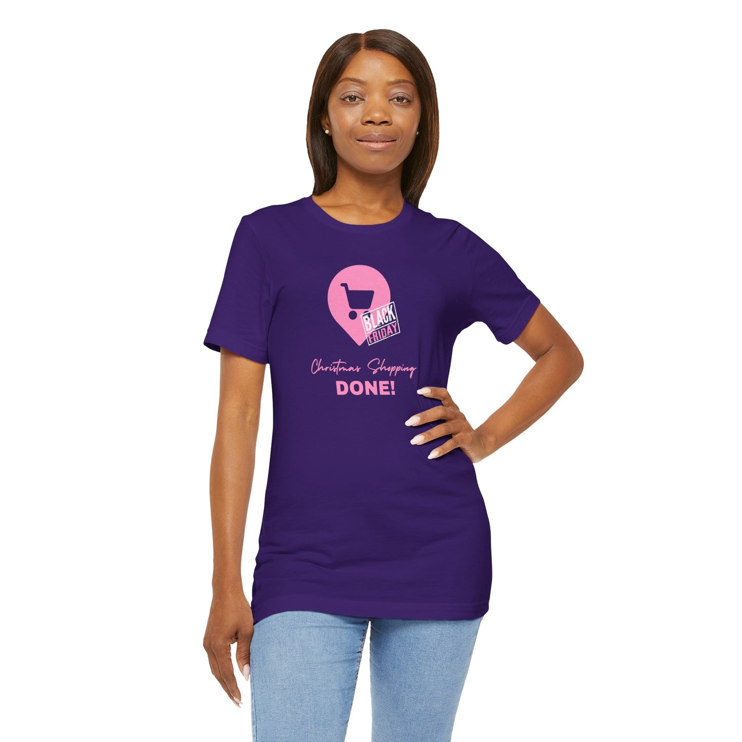 Unisex Jersey Short Sleeve Black Friday Christmas Shopping T-Shirt