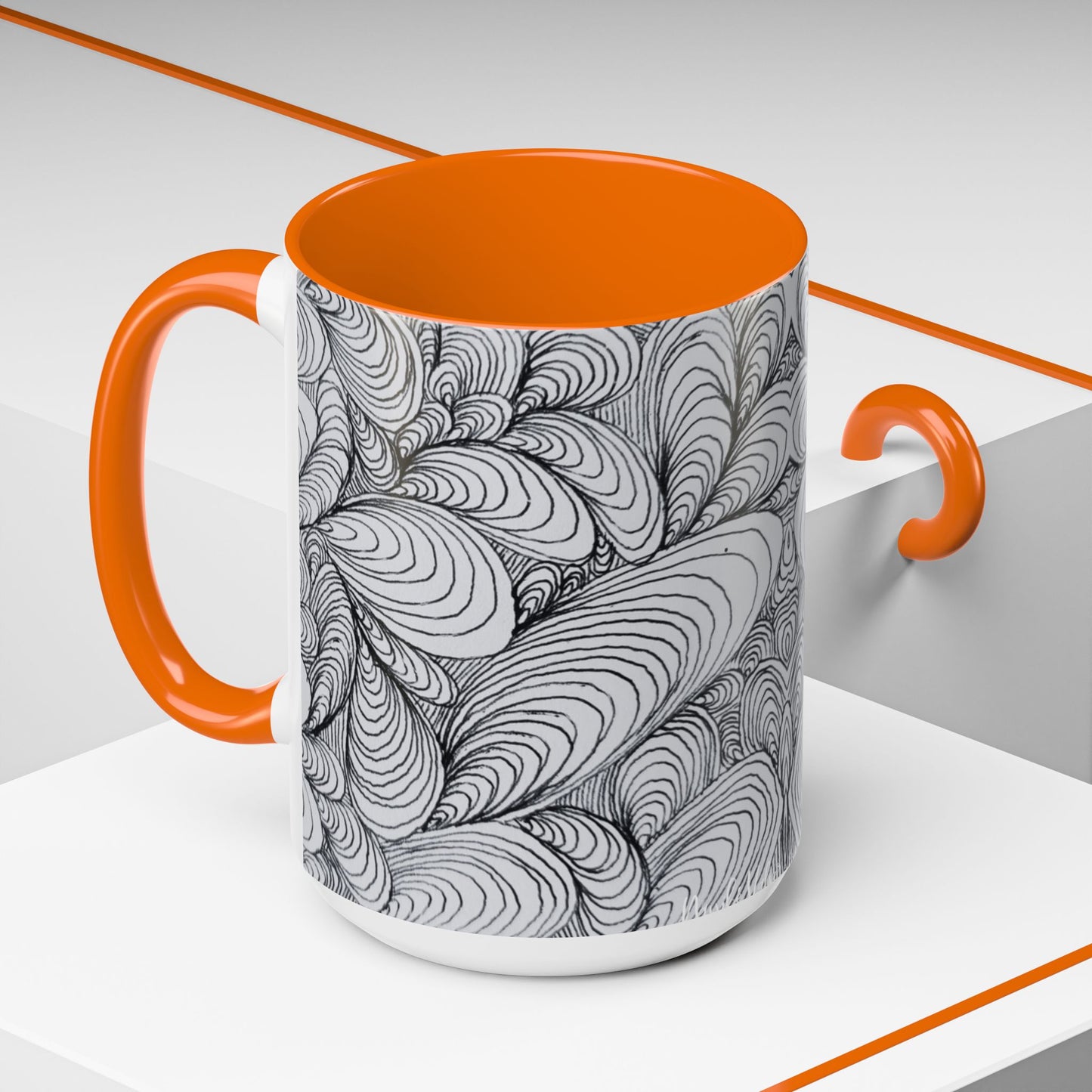 11oz/15oz Original Rough Line Art Coffee Mug