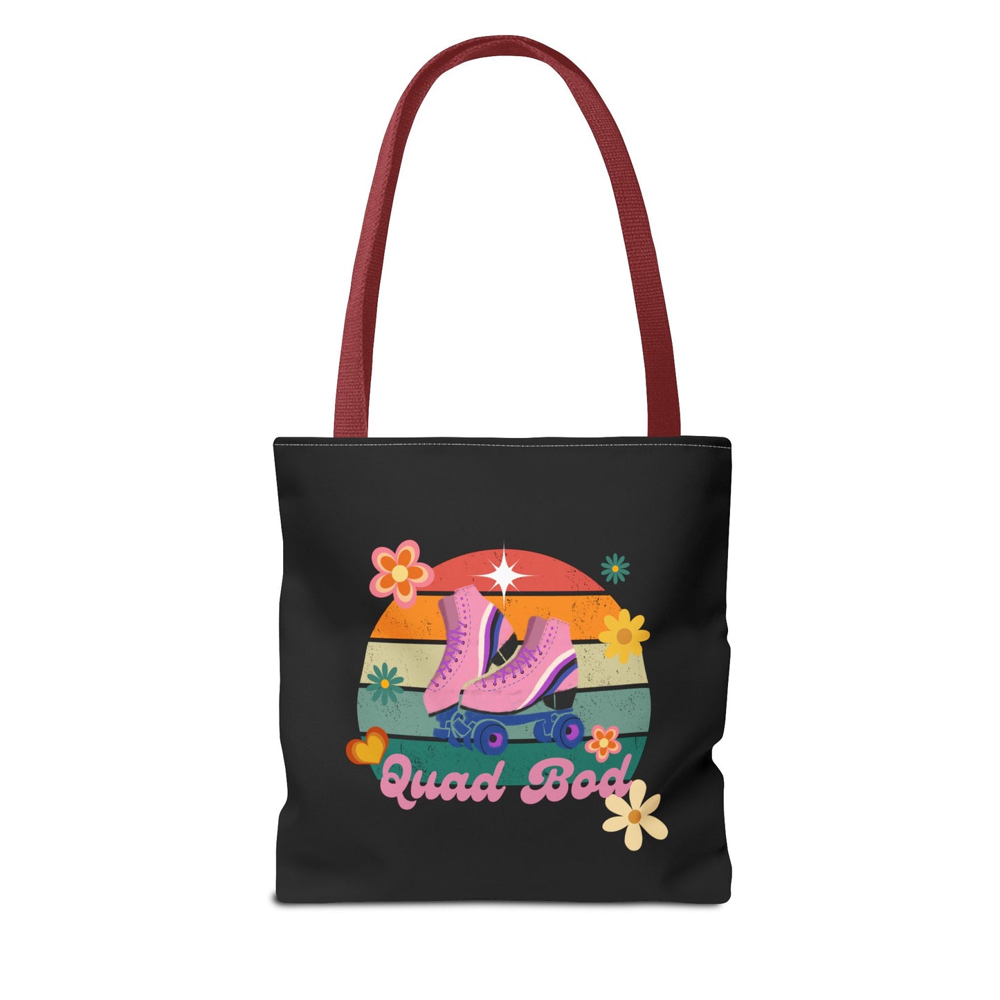 Unisex Retro Vibes Roller Skate Quad Bod Tote Bag