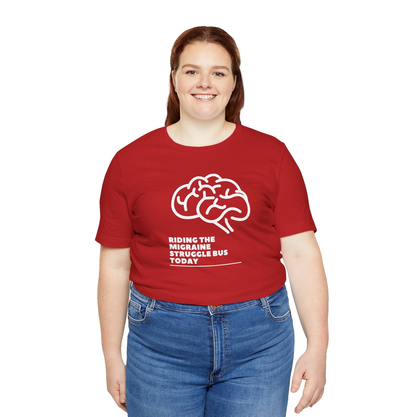 Unisex Migraine Day Invisible Illness Warrior Riding The Struggle Bus Tshirt