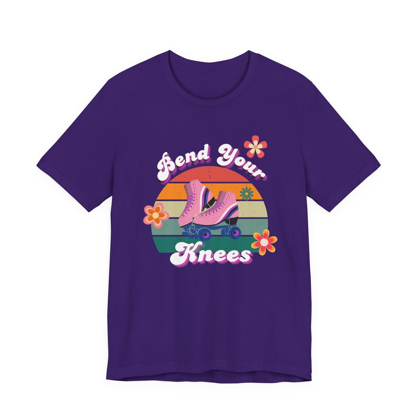 Unisex Retro Vibes Bend Your Knees Skater T-Shirt