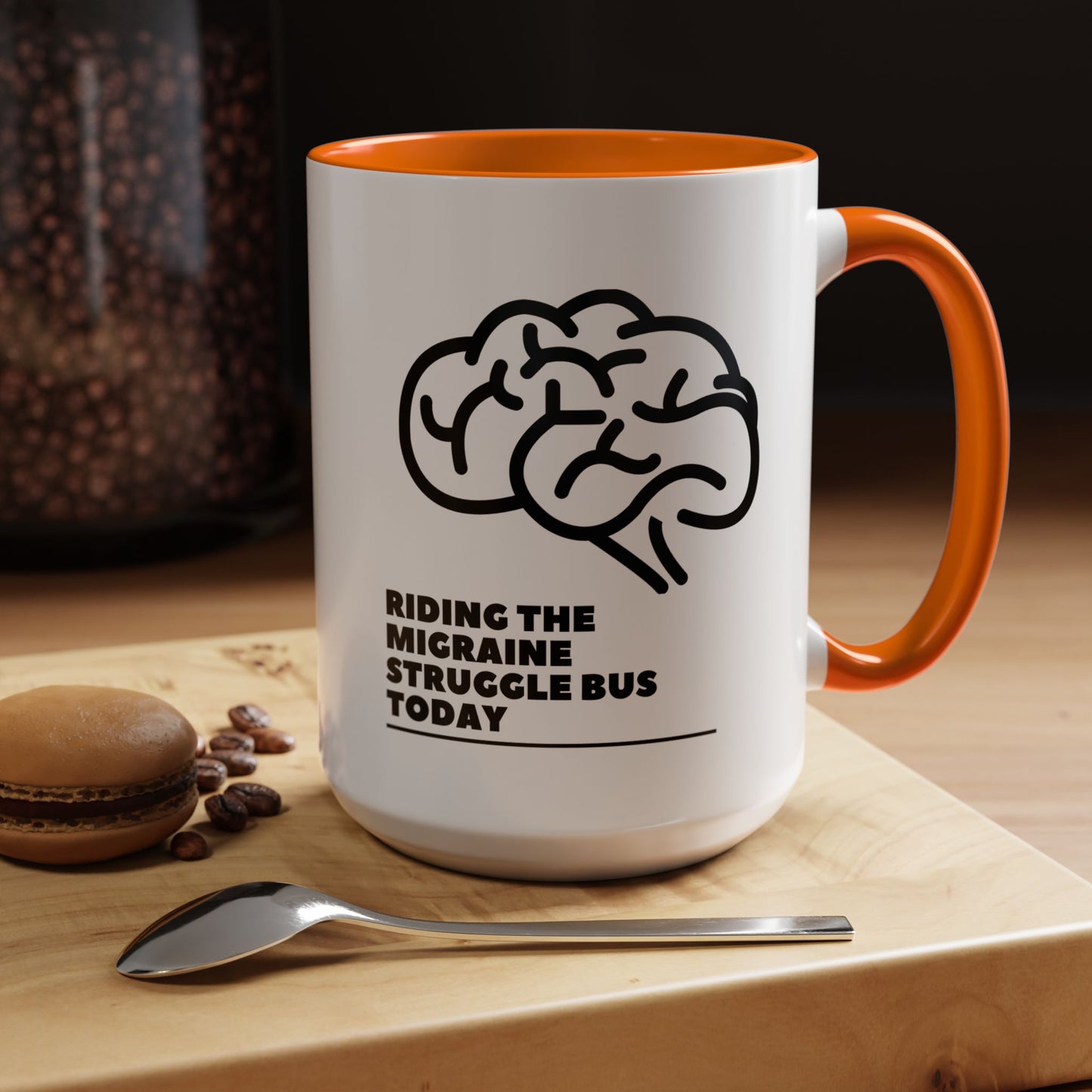 11oz/15oz Migraine Day Invisible Illness Warrior Riding The Migraine Struggle Bus Coffee Mug