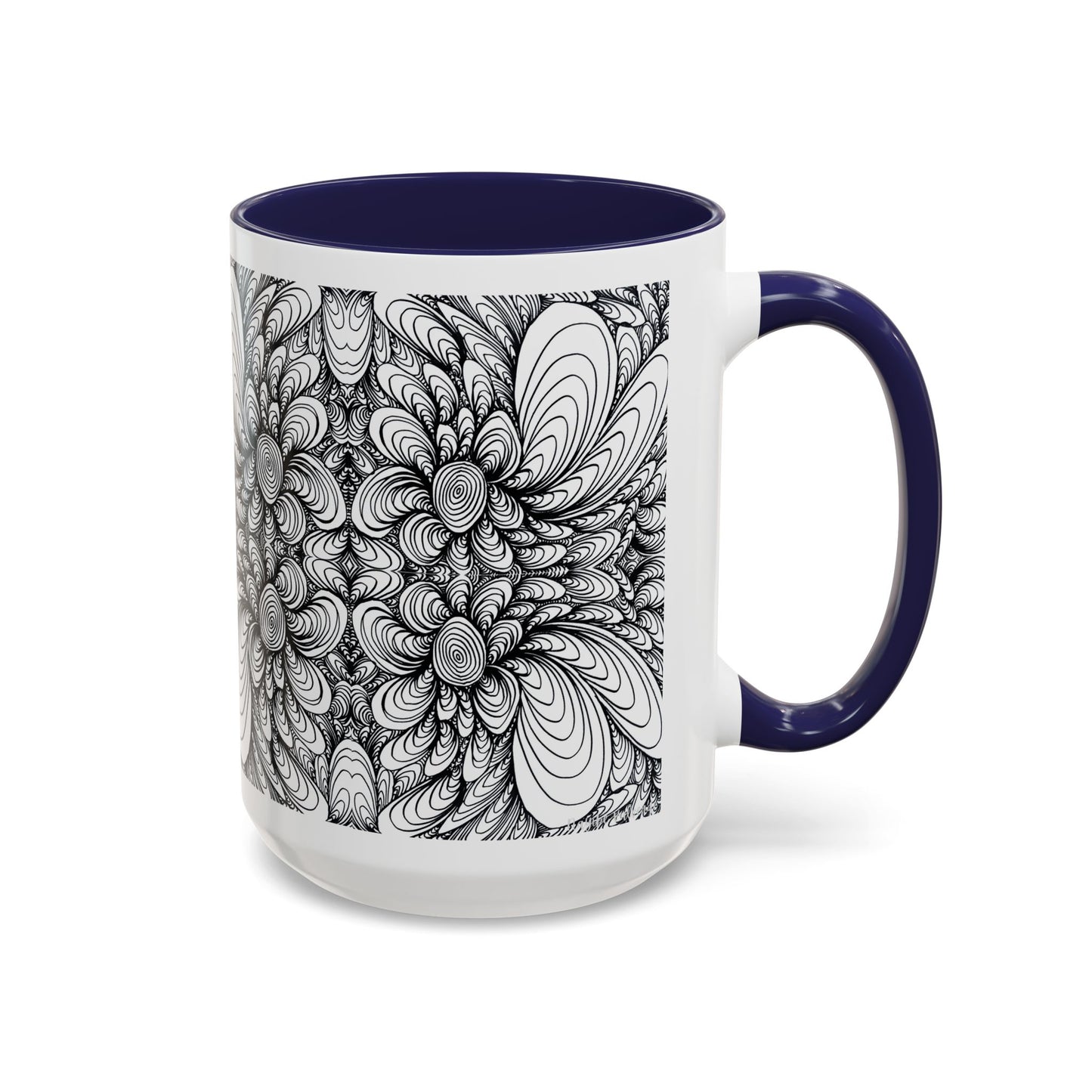 11oz/15oz Original Line Art Mug - Blooms